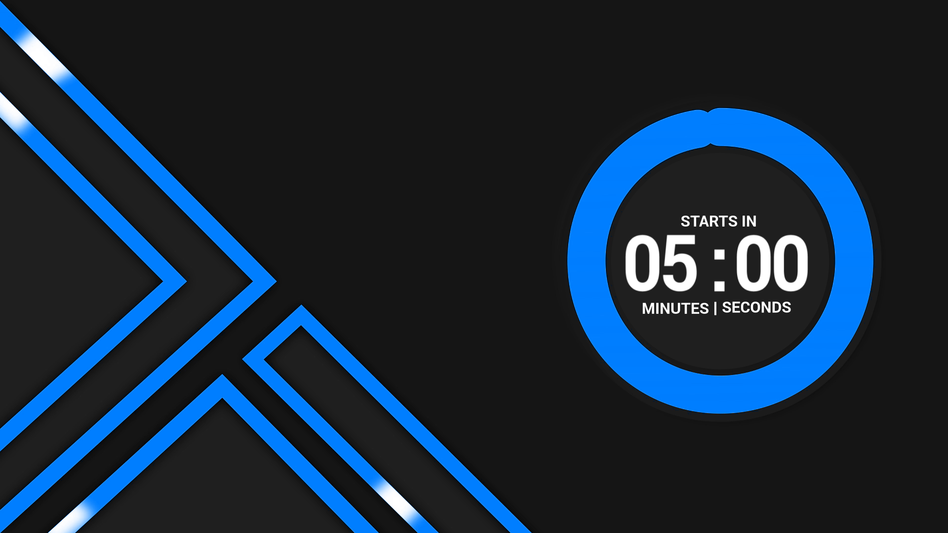 5 minute countdown timer dark wave thumbnail stream designz