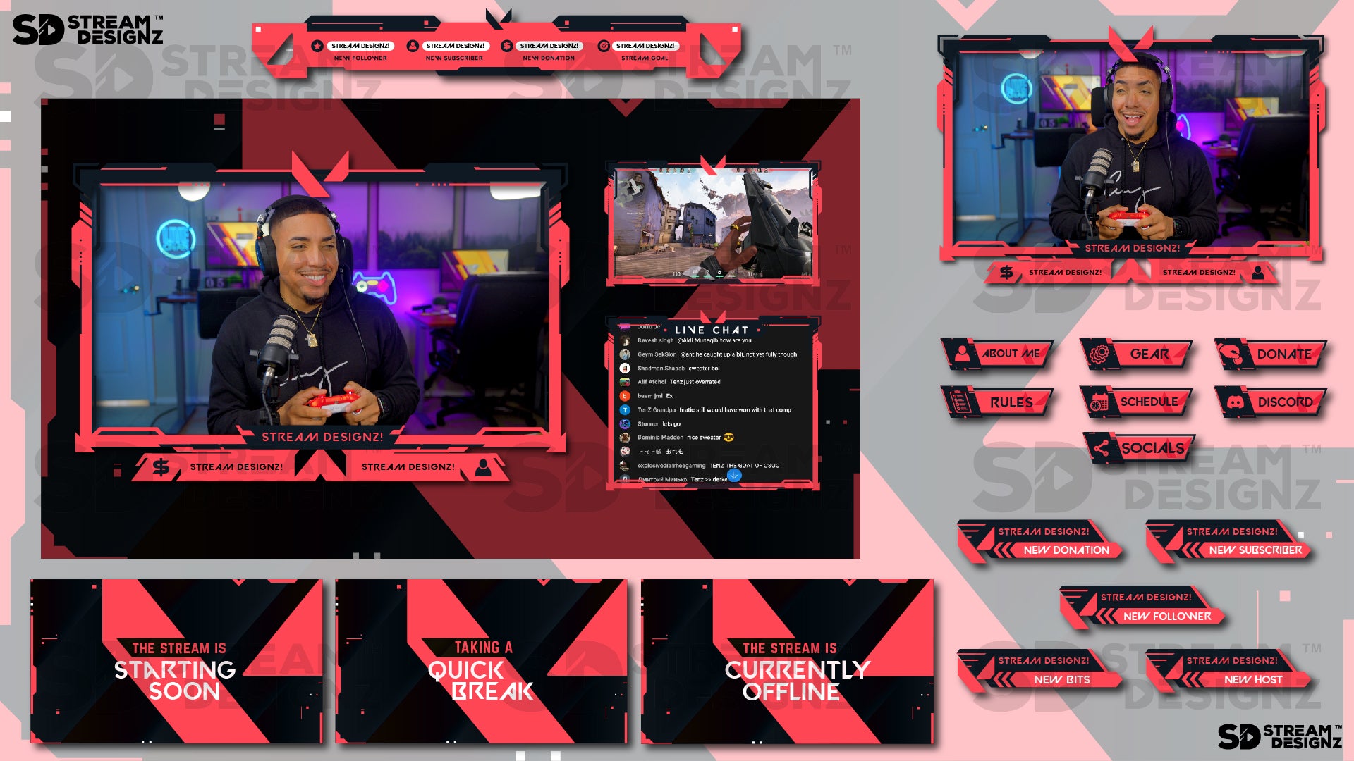 stream overlay package feature image ace stream designz