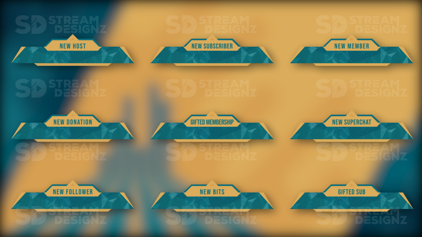 Animated stream alerts on the rise preview thumbnail stream designz