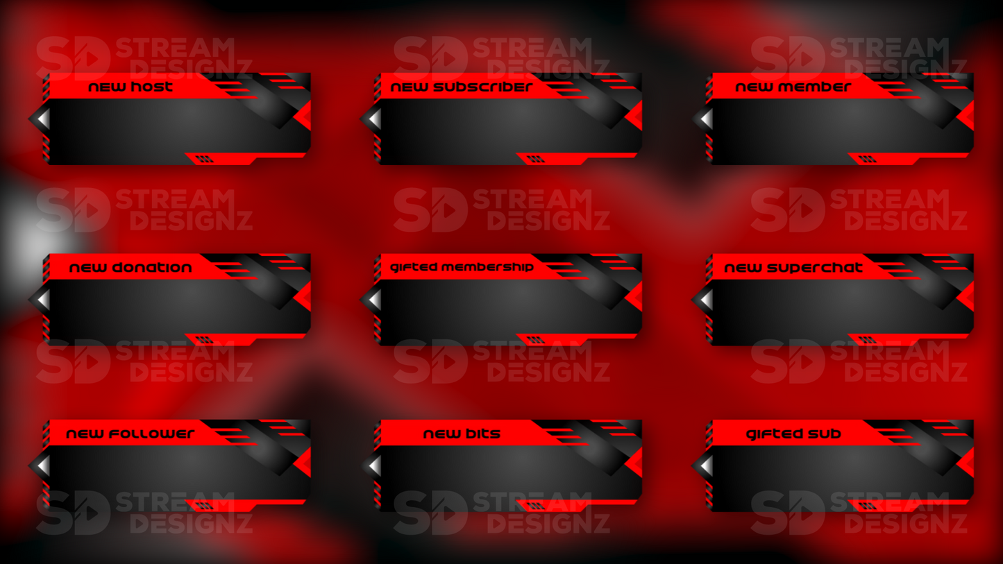 Animated stream alerts velocity preview thumbnail stream designz