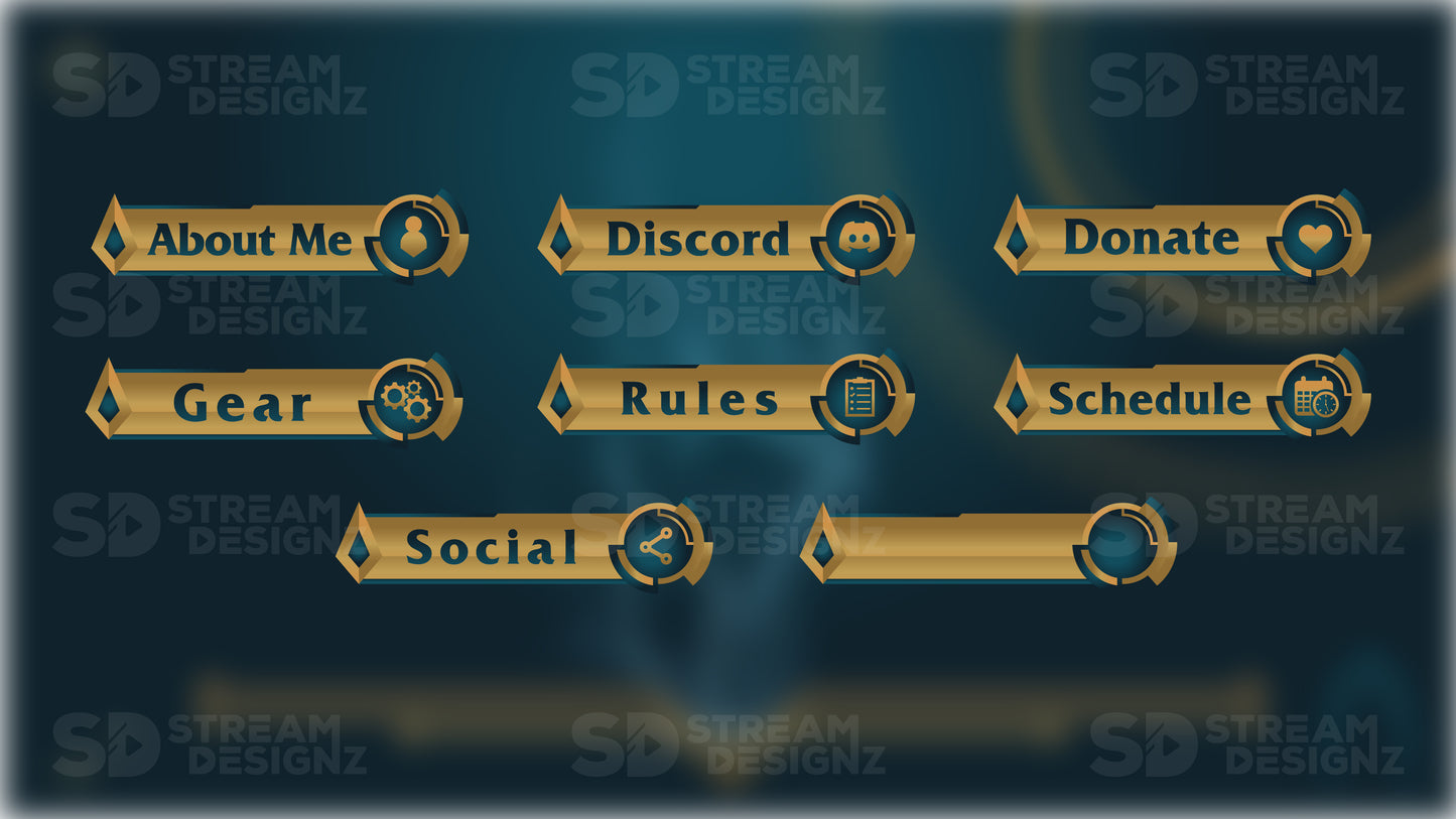 Twitch panels area of effect panels preview stream designz
