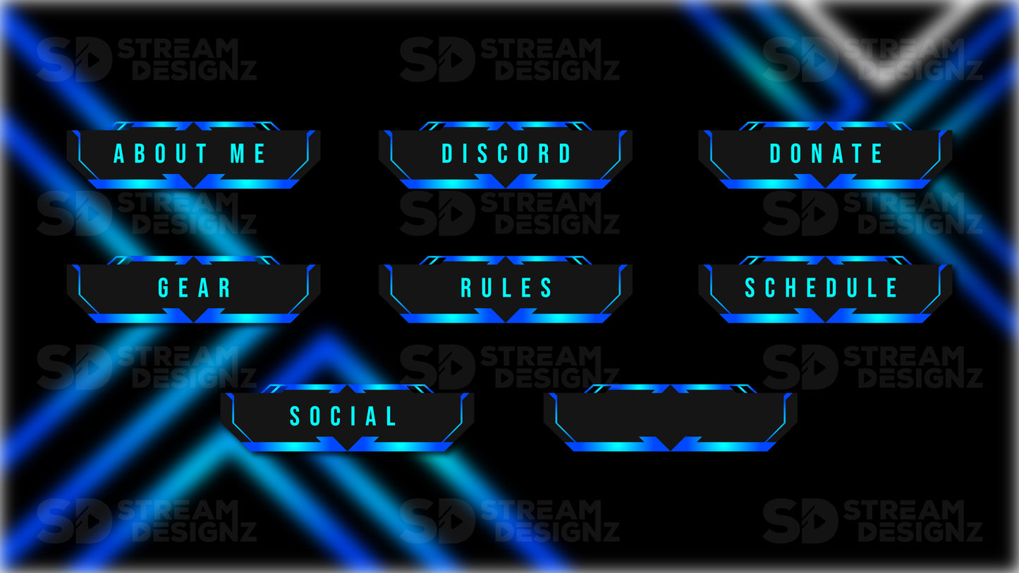 Twitch panels dark wave preview image stream designz