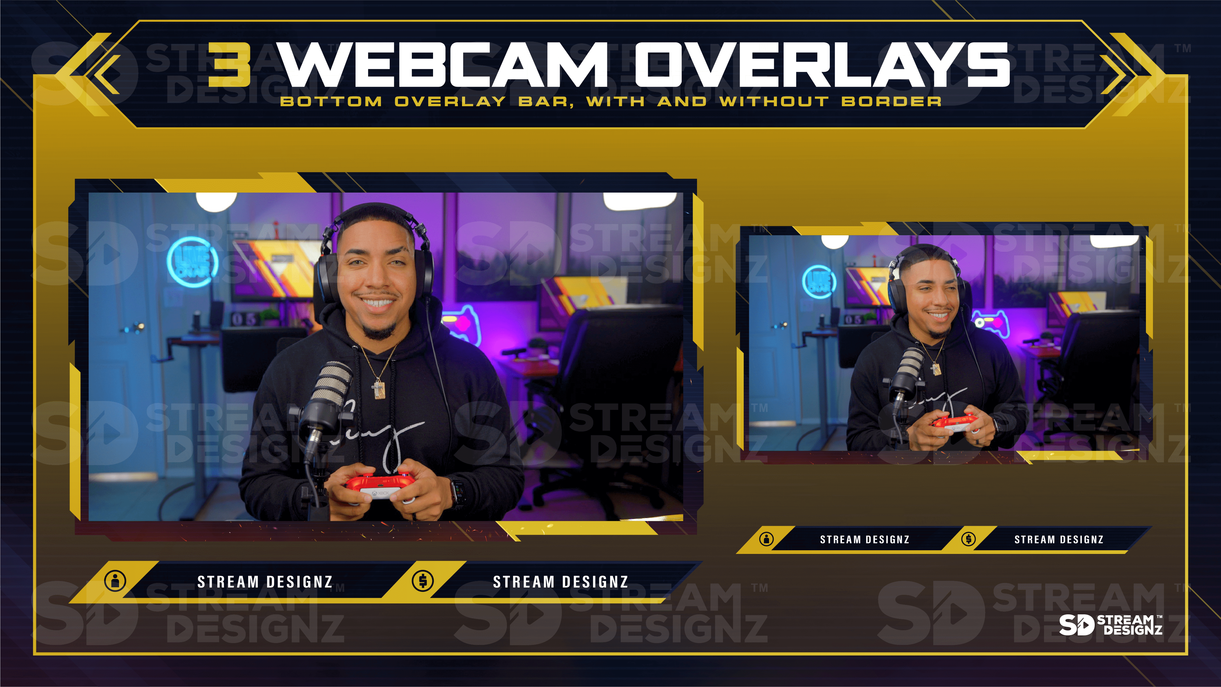 the ultimate stream package 3 webcam overlays defiance stream designz