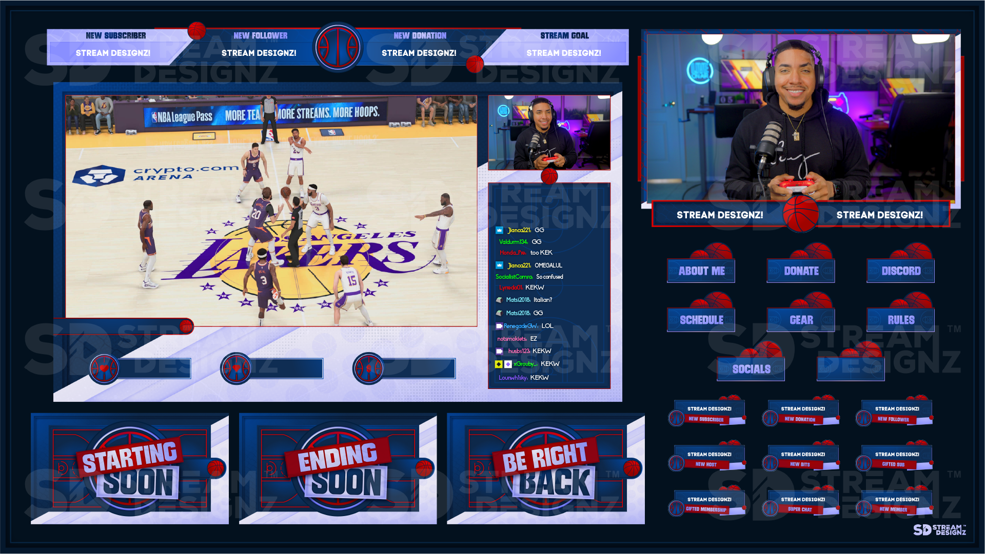 stream overlay package feature image hoops stream designz