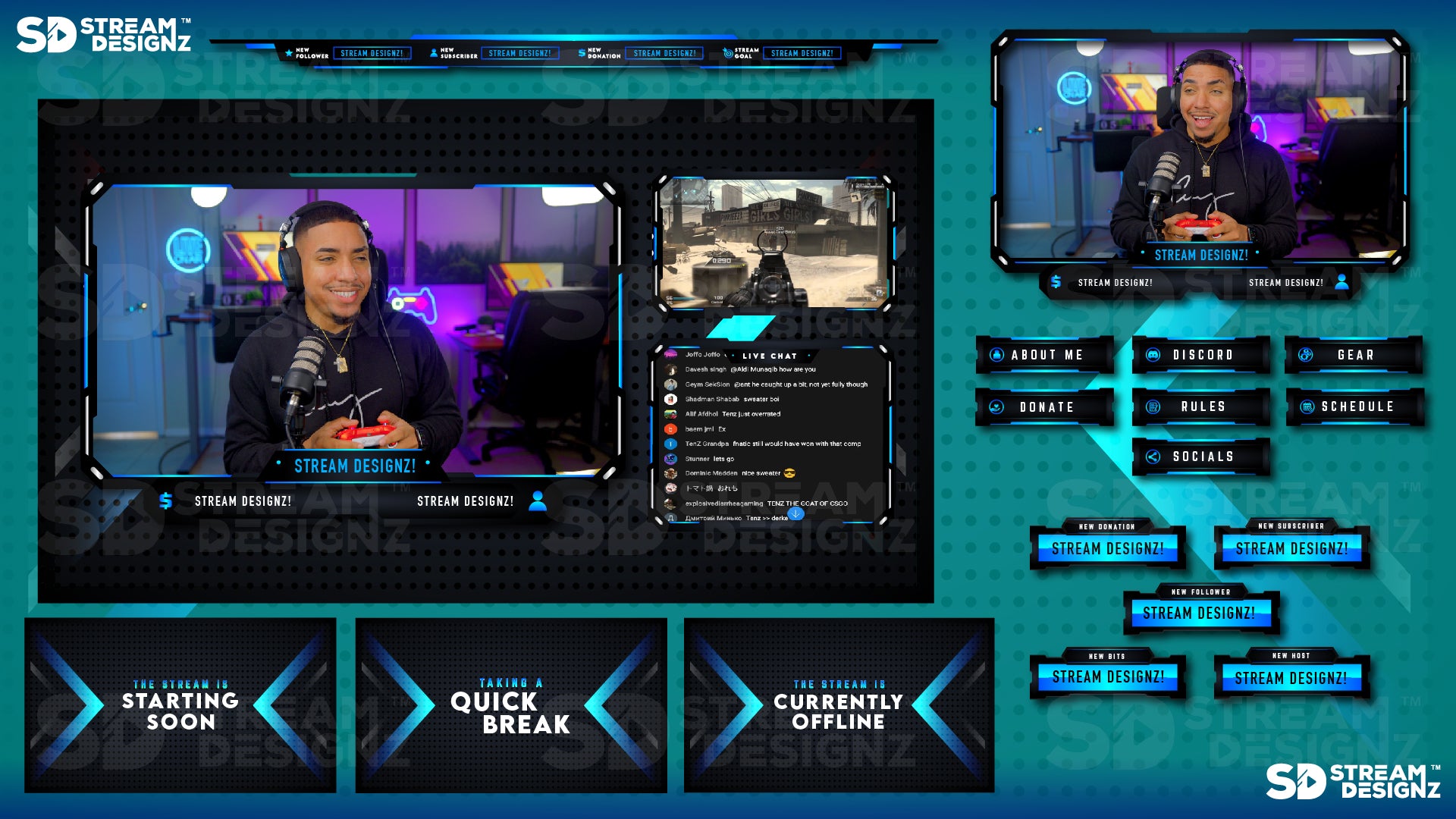 stream overlay package horizon feature image stream designz
