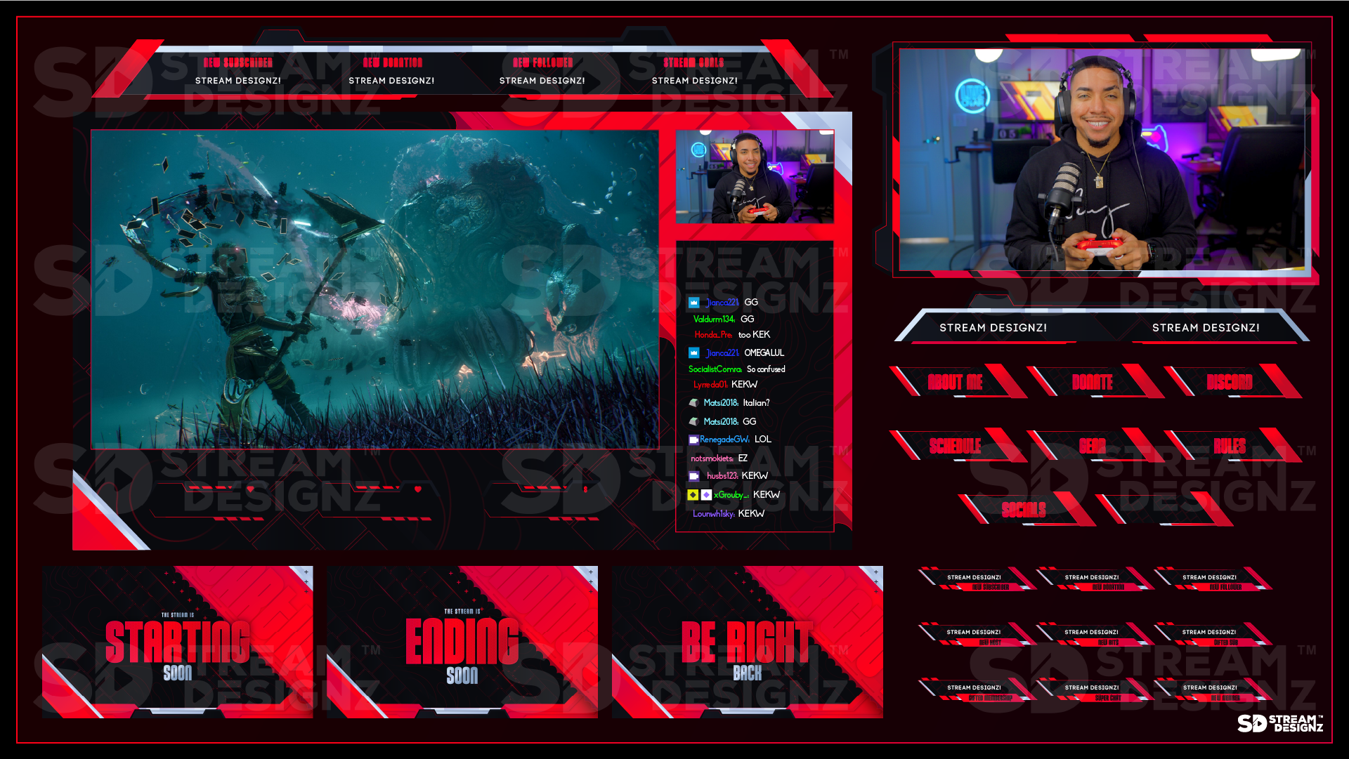 stream overlay package feature image inferno stream designz