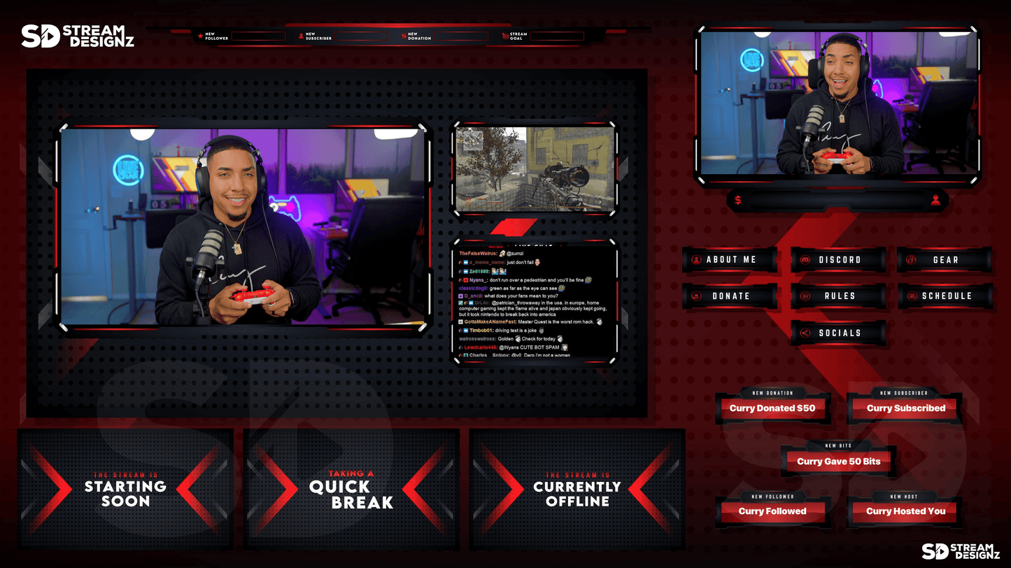 The Ultimate Stream Package - Project Zero - Feature Image with LAS Curry - Stream Designz