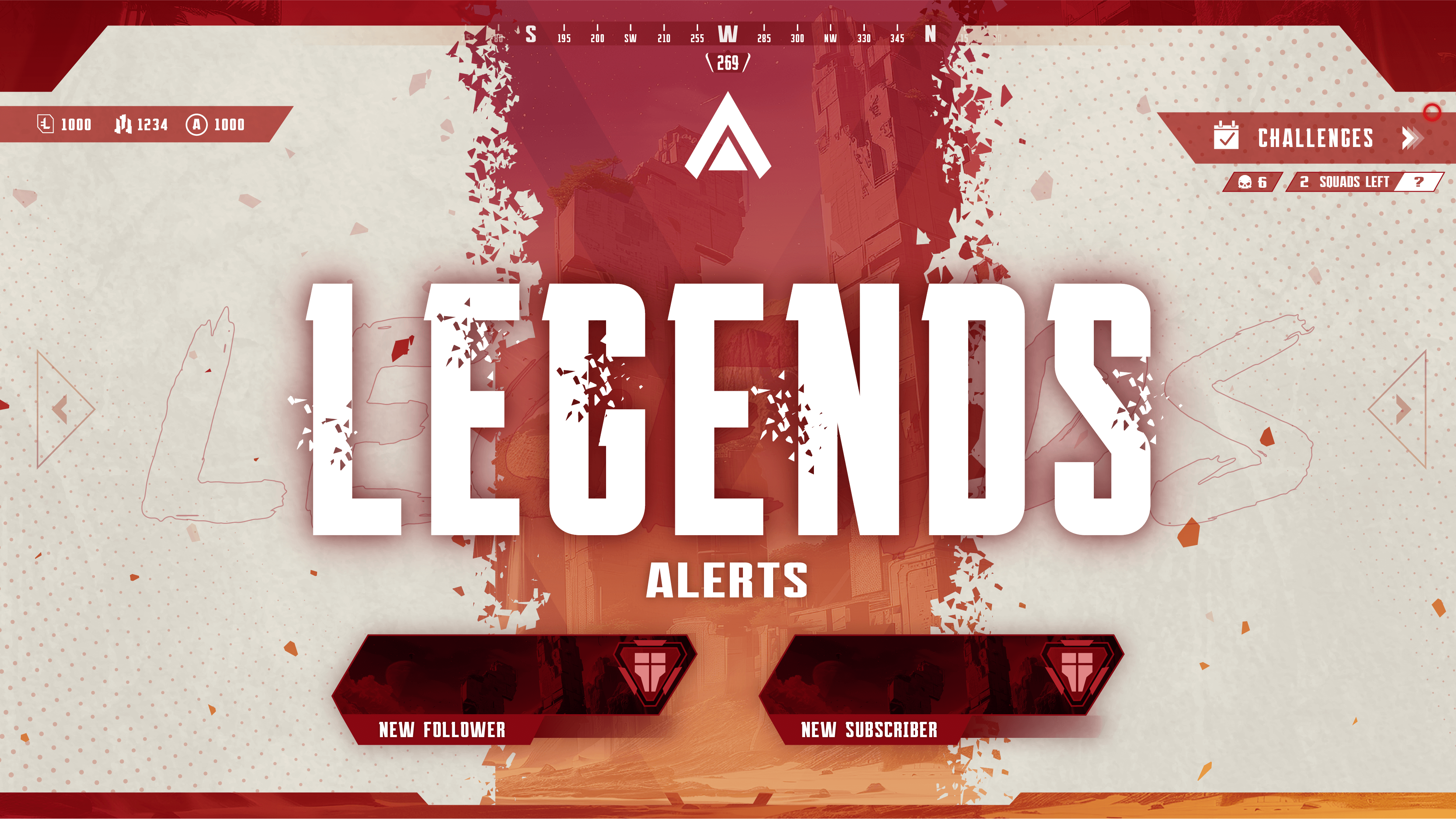 Animated stream alerts thumbnail legends stream designz