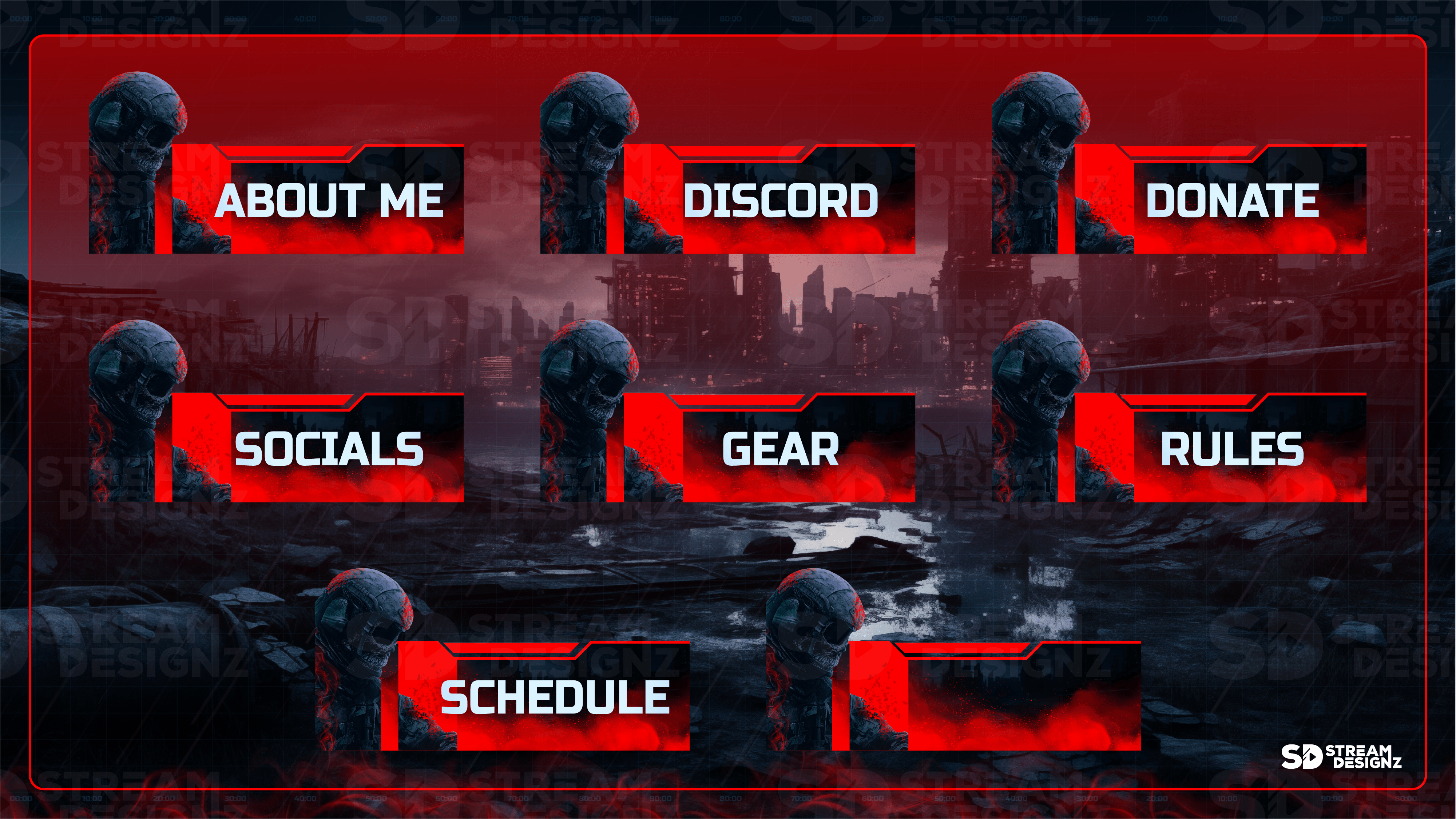 Twitch panels panels preview loadout stream designz