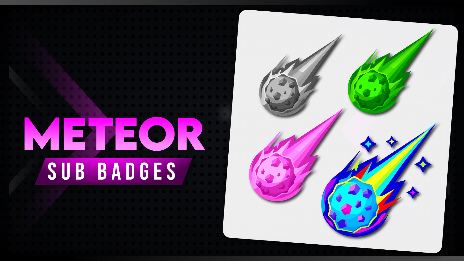 6 pack sub badges thumbnail meteor stream designz