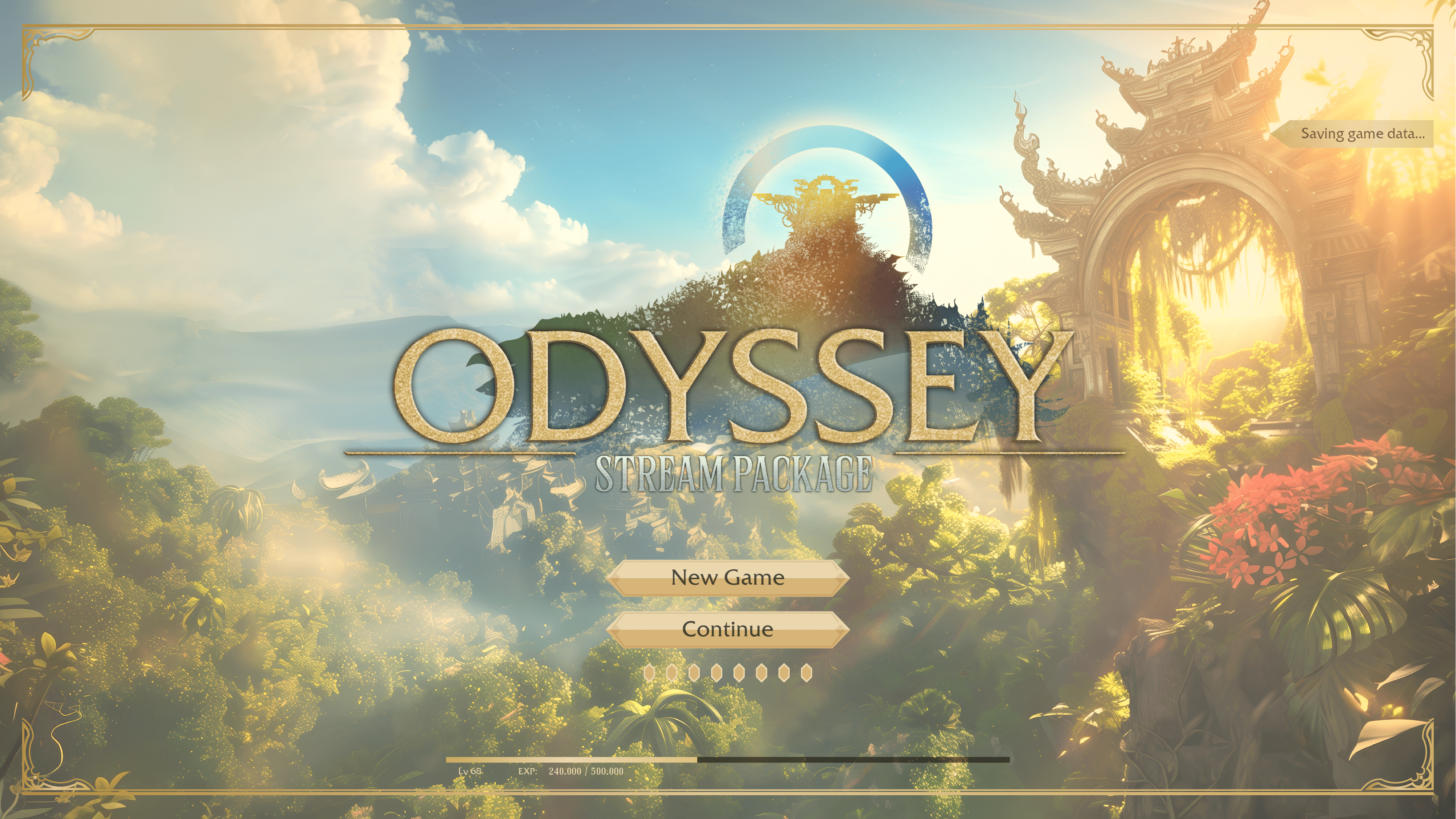 animated stream overlay package thumbnail odyssey stream designz