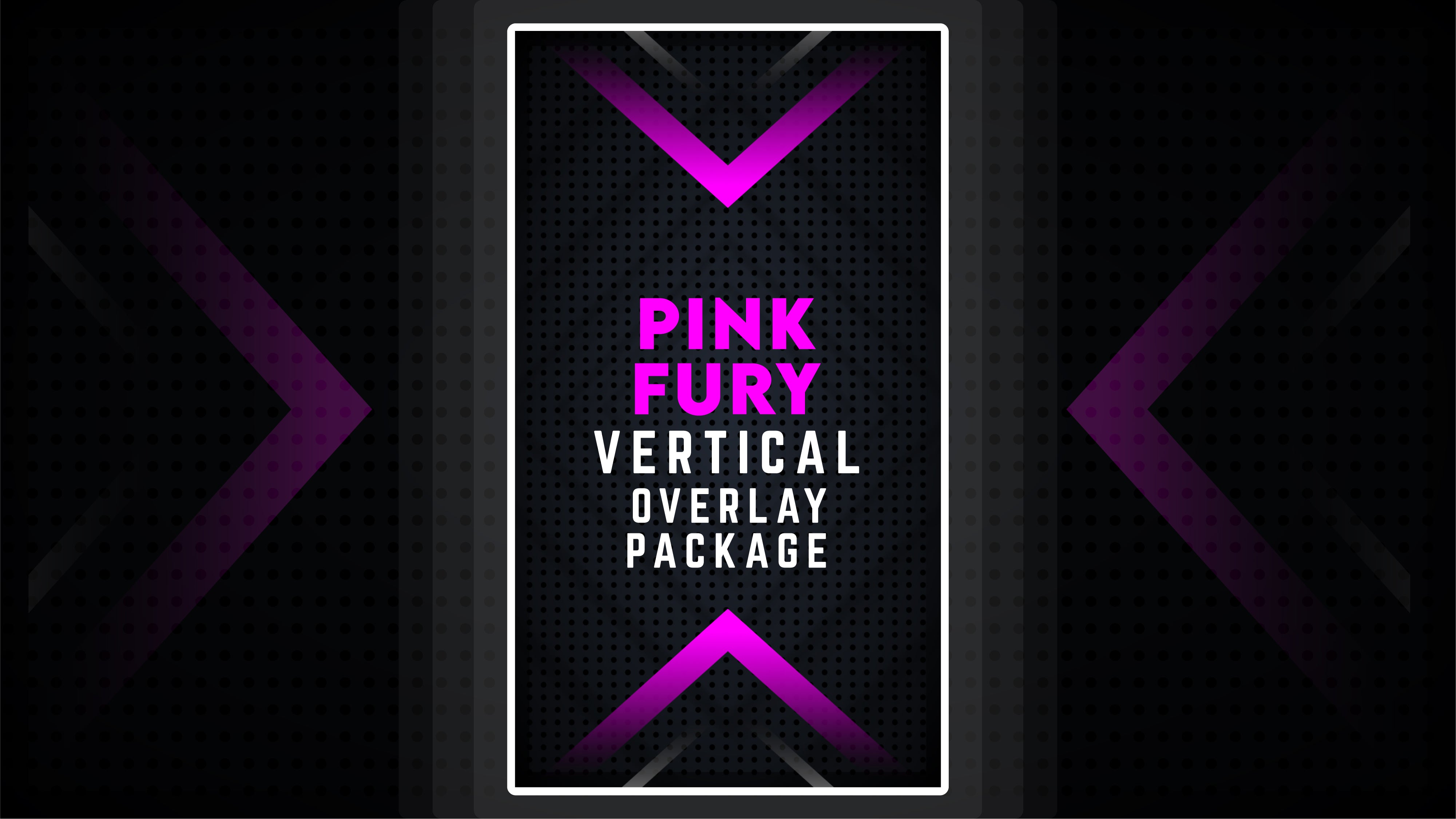 vertical stream overlay package thumbnail pink fury stream designz