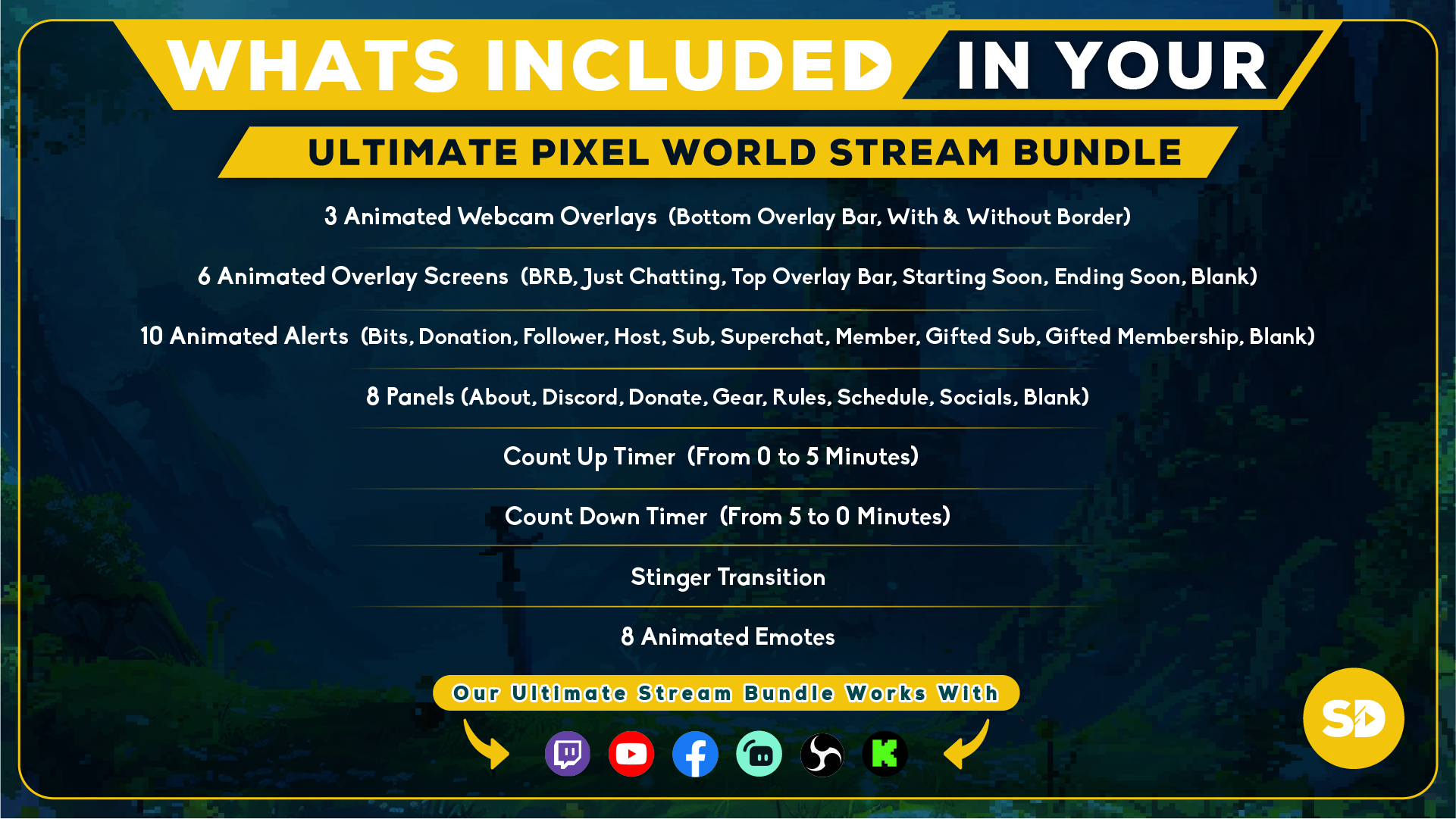 Ultimate stream bundle whats included in your bundle pixel world stream designz