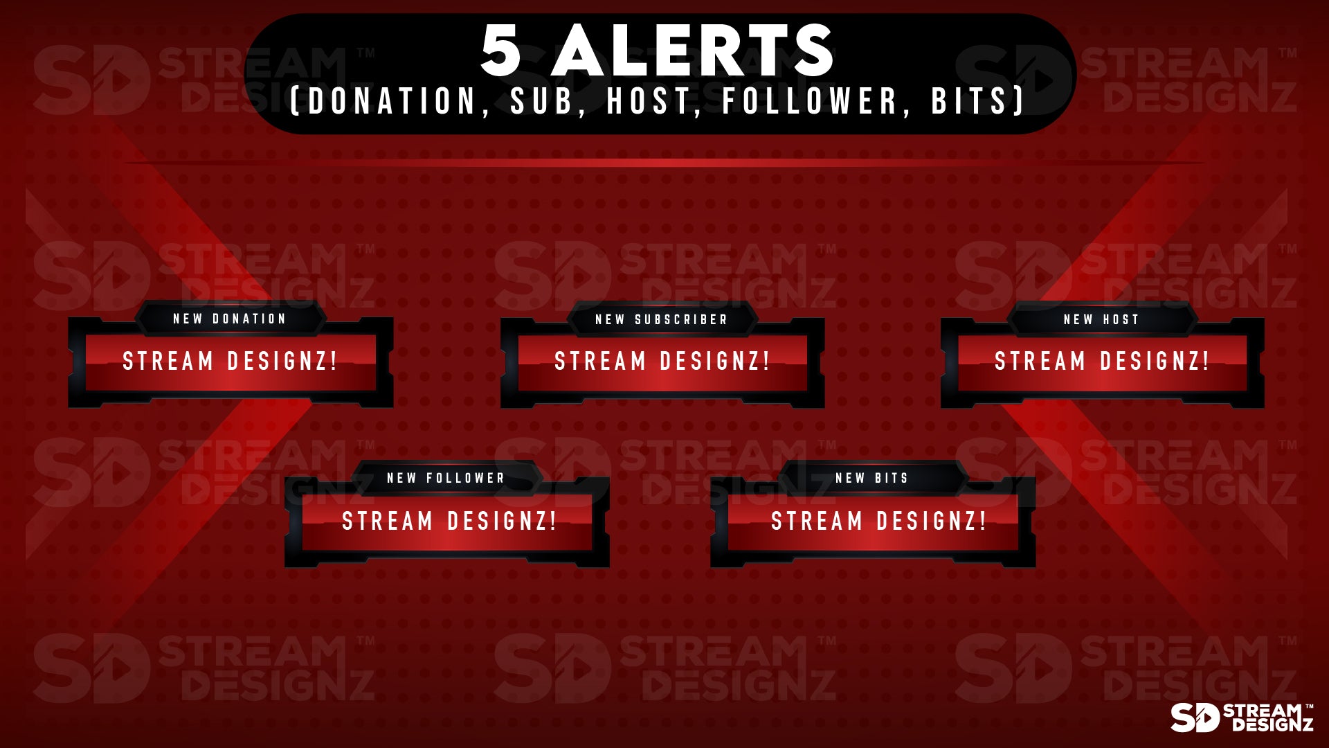 animated stream alerts 5 alerts project zero stream designz