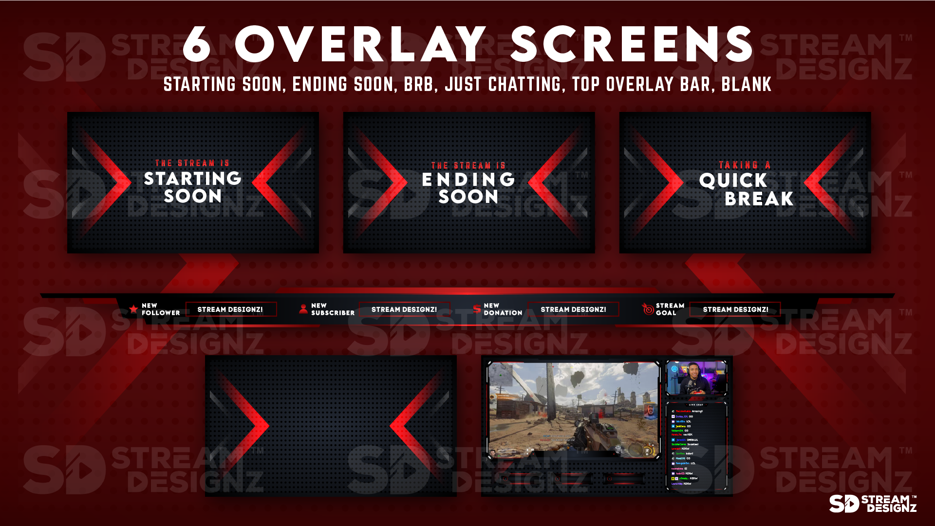 ultimate stream bundle project zero 10 overlay screens stream designz