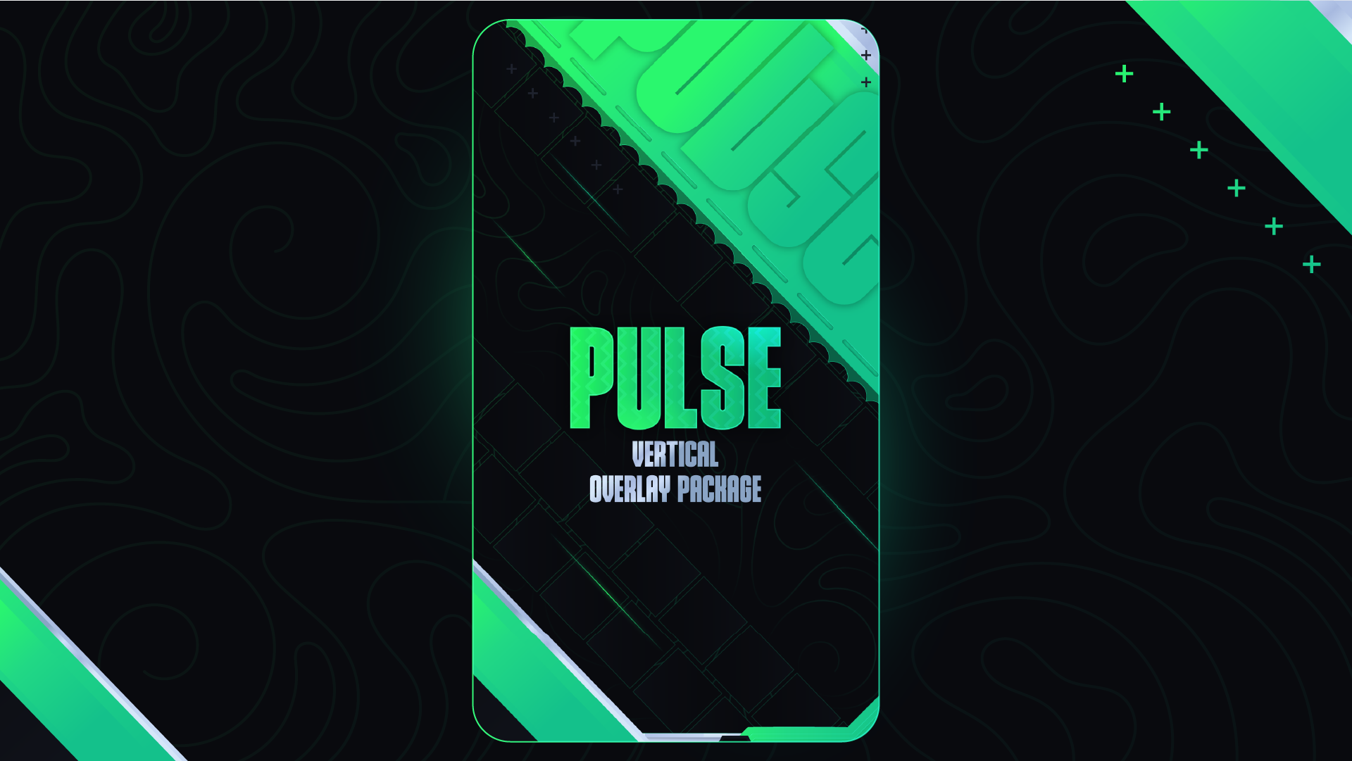 vertical stream overlay package thumbnail pulse stream designz