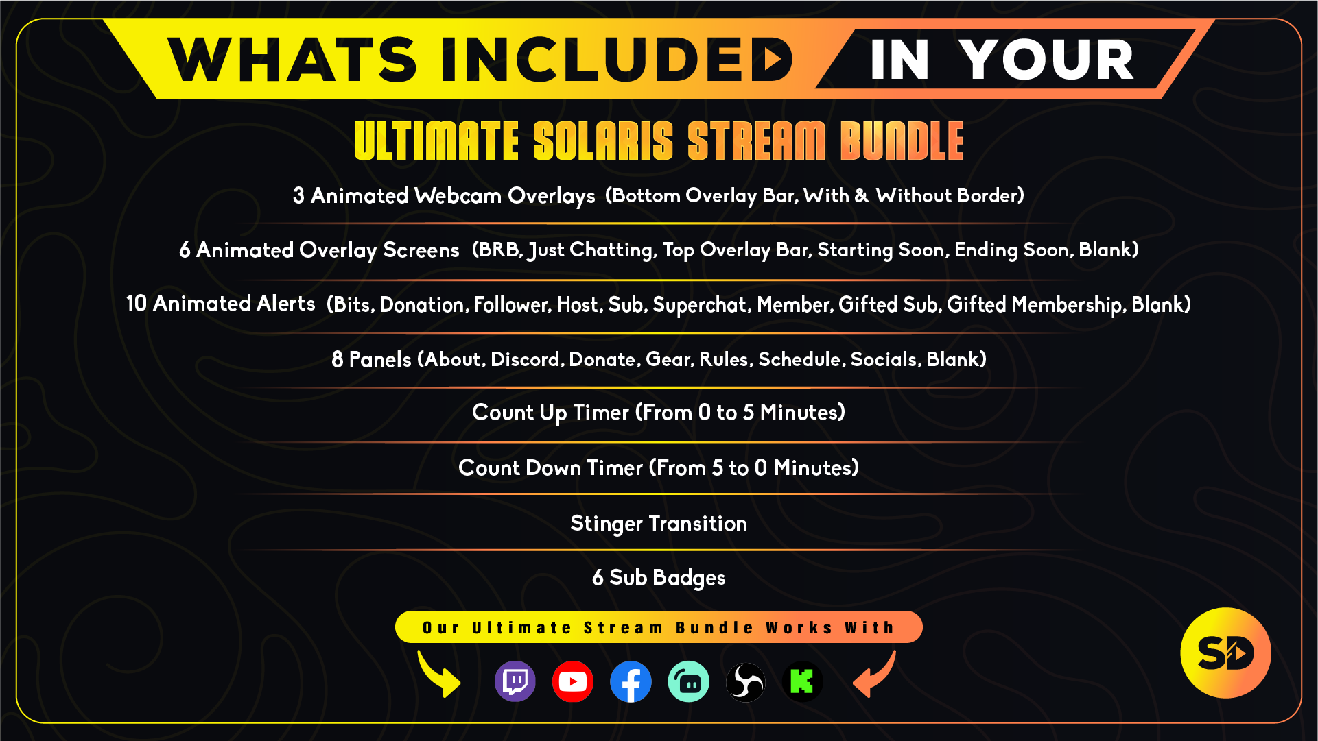 ultimate stream bundle solaris whats included in your package stream designz