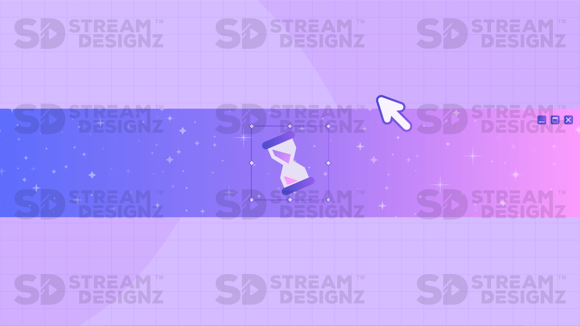 Stinger transition thumbnail y2k stream designz