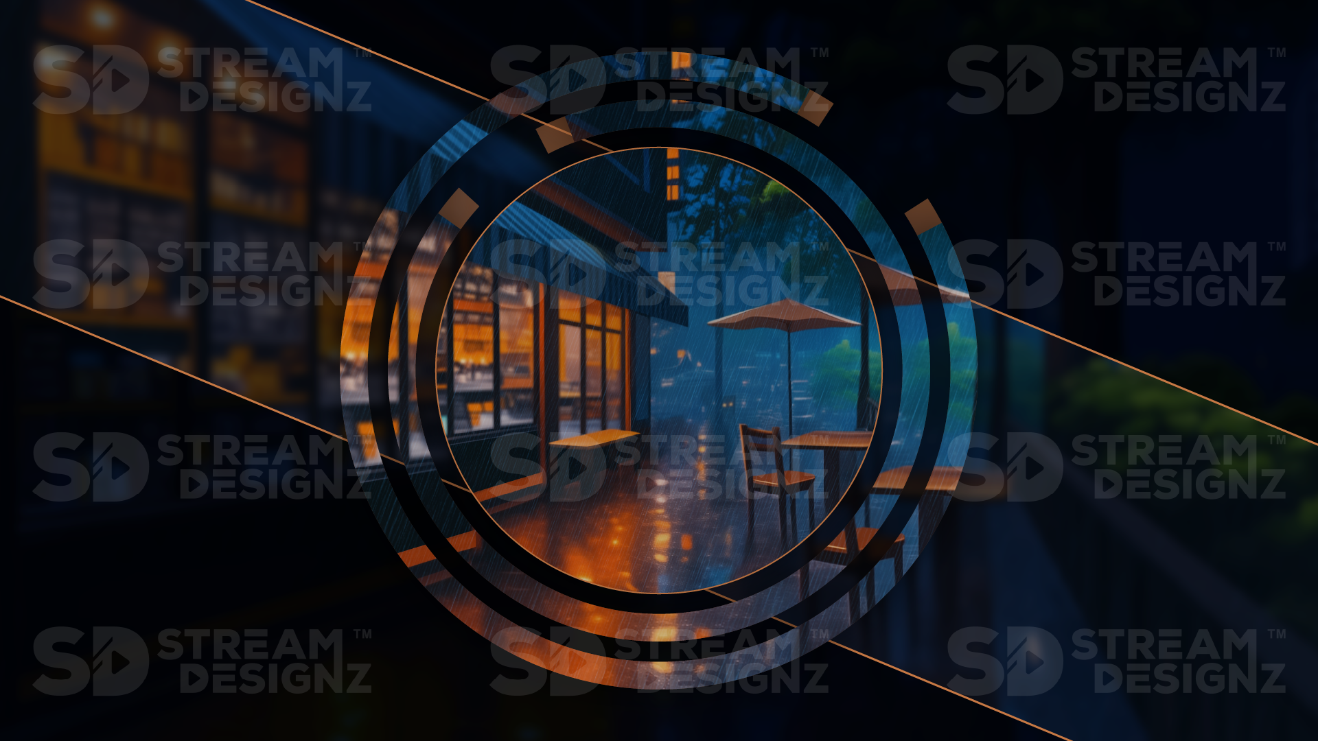 animated stinger transition thumbnail cafe lofi stream designz