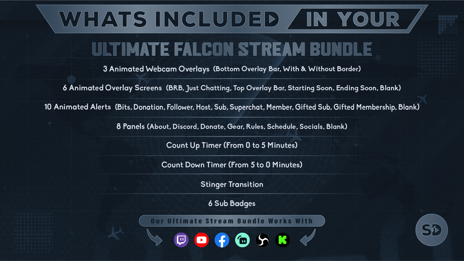 ultimate stream bundle falcon whats included in your package stream designz