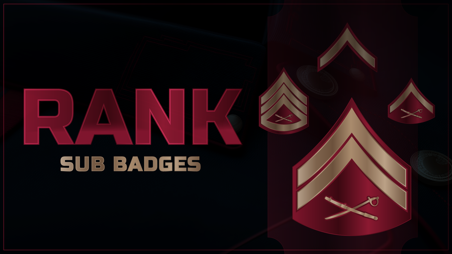 6 pack sub badges thumbnail rank stream designz