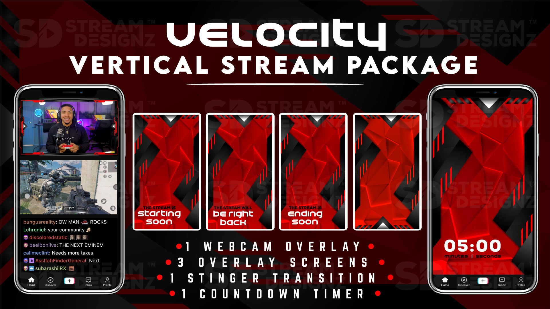 vertical stream overlay package feature image velocity stream designz