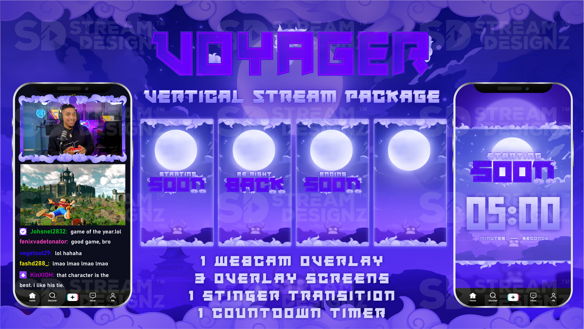 vertical stream overlay package feature image voyager stream designz