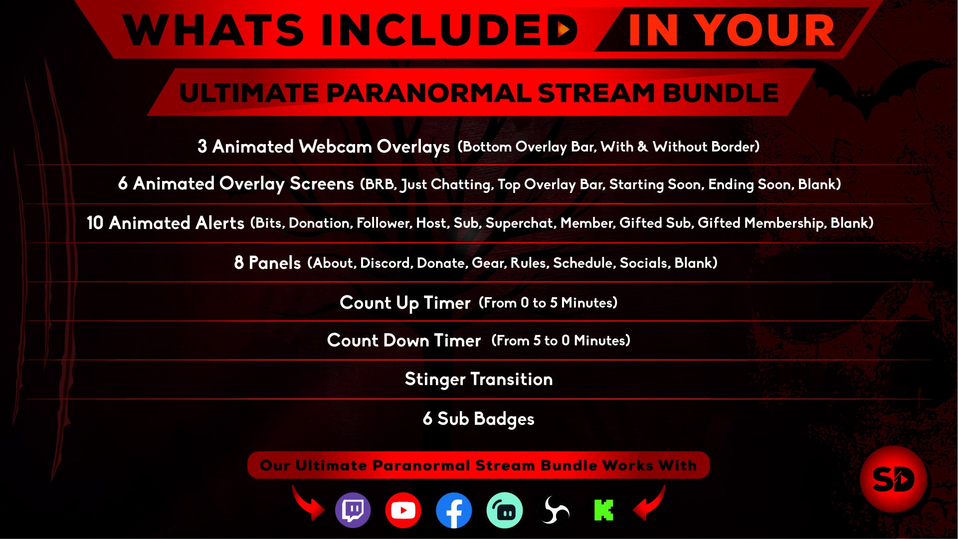 ultimate stream bundle paranormal whats included in your package stream designz