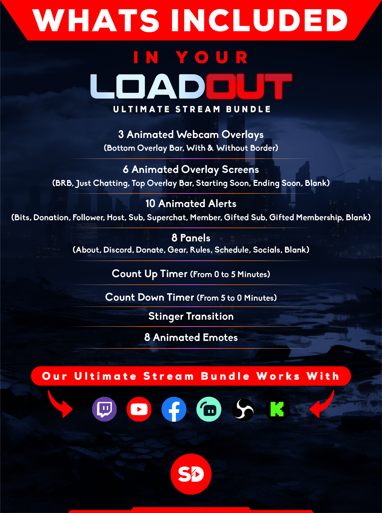 ultimate stream bundle whats included in your package loadout stream designz