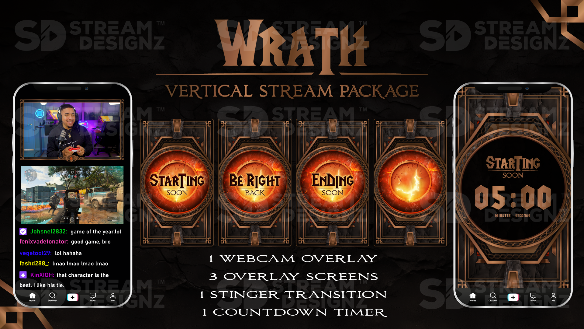 vertical stream overlay package feature image wrath stream designz