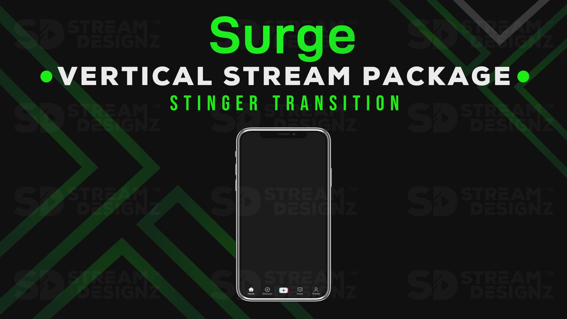 vertical stream overlay package stinger surge stream designz
