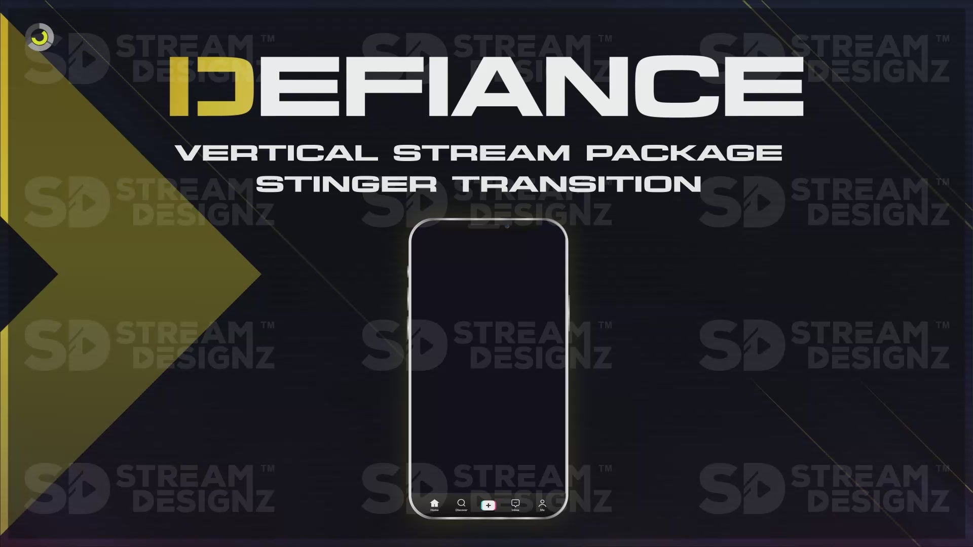vertical stream overlay package stinger transition defiance stream designz