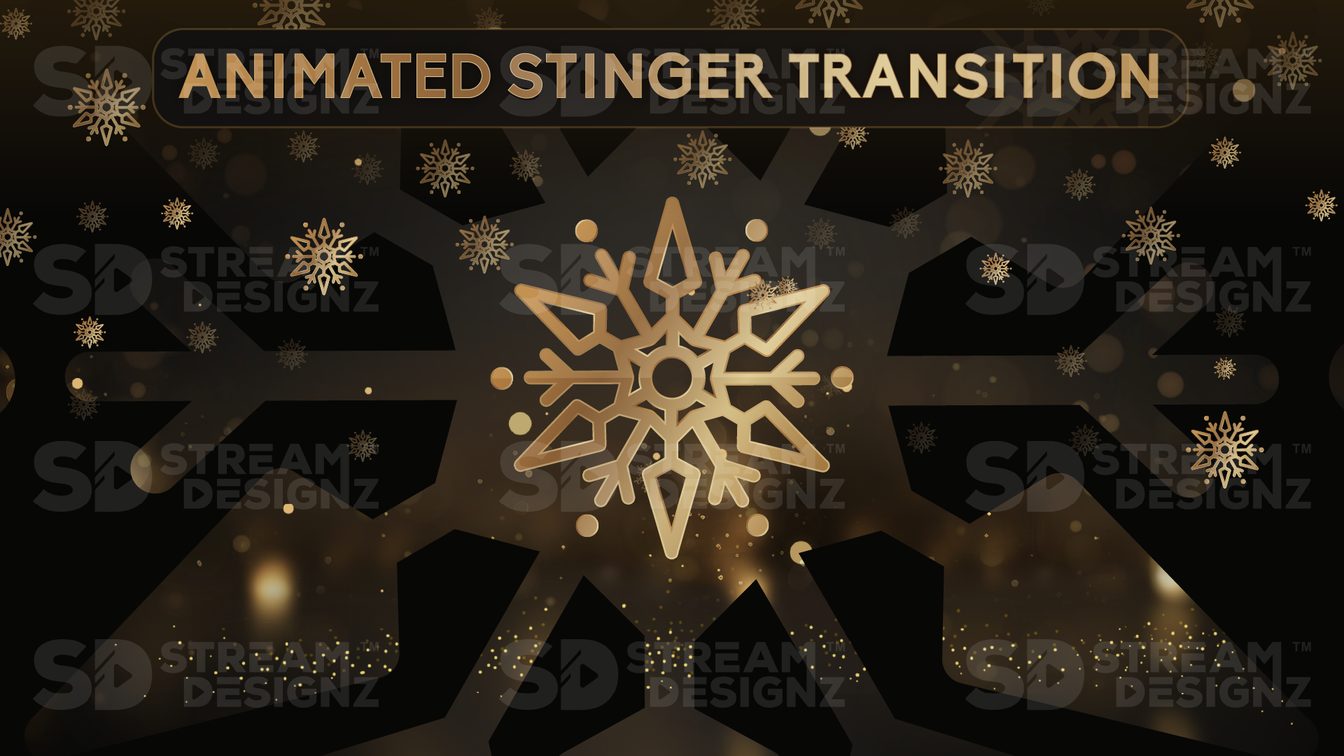 Load video: animated stinger transition preview video after midnight stream designz