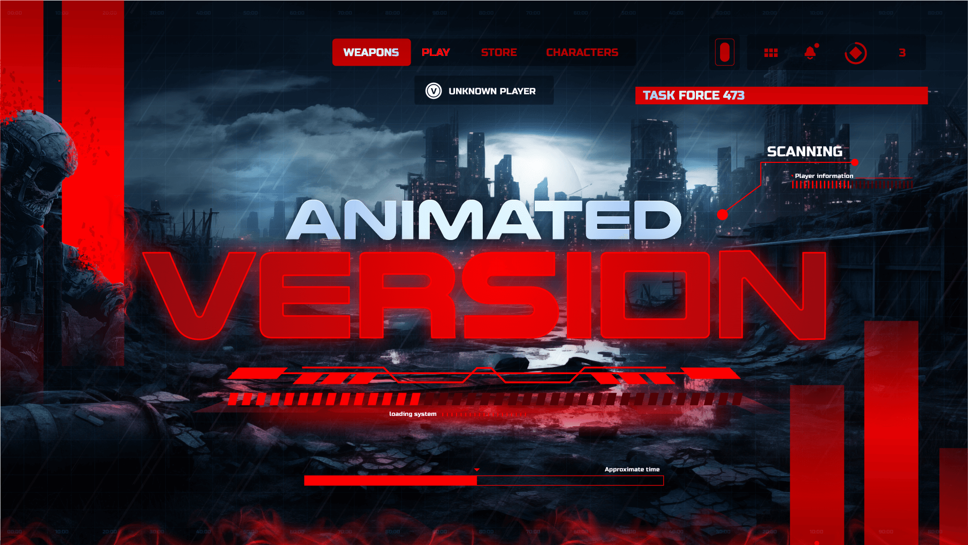 animated stream overlay package loadout promo video stream designz