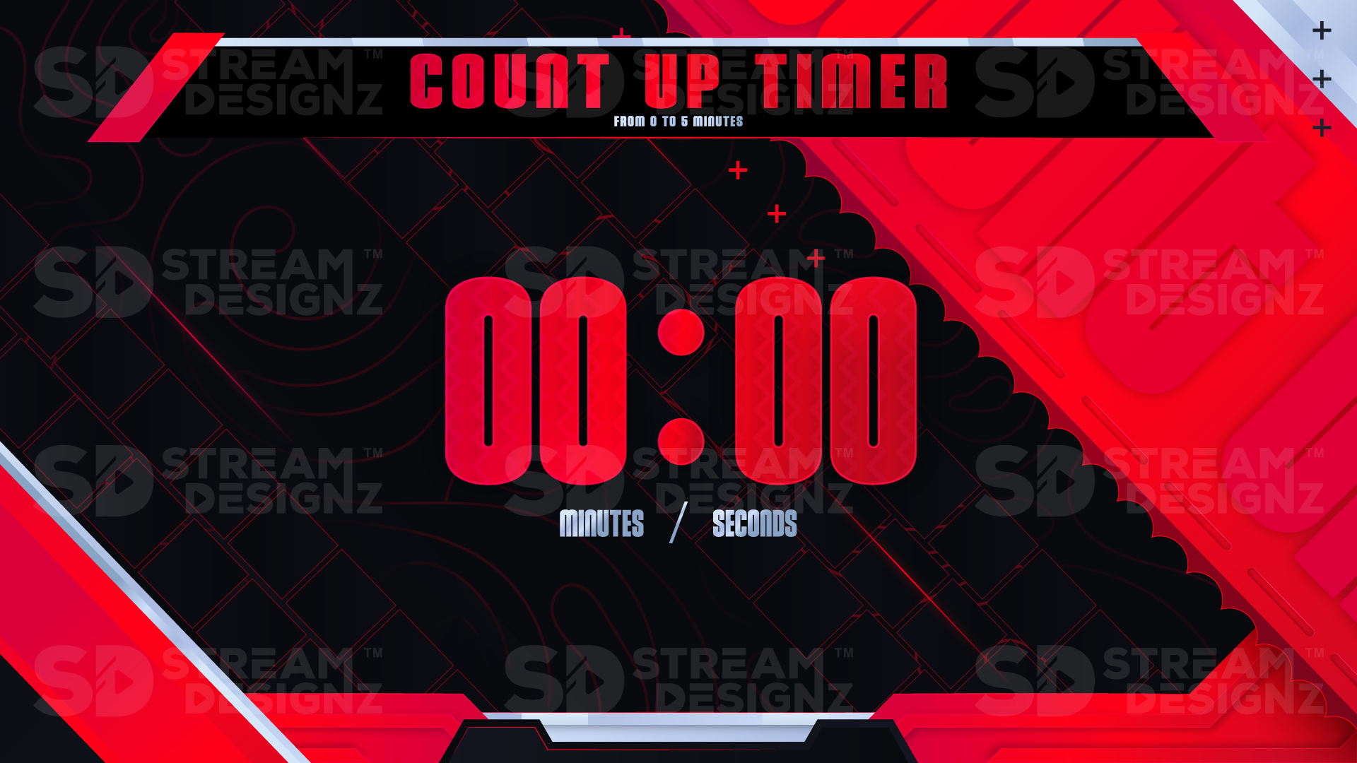 5 minute count up timer preview video inferno stream designz