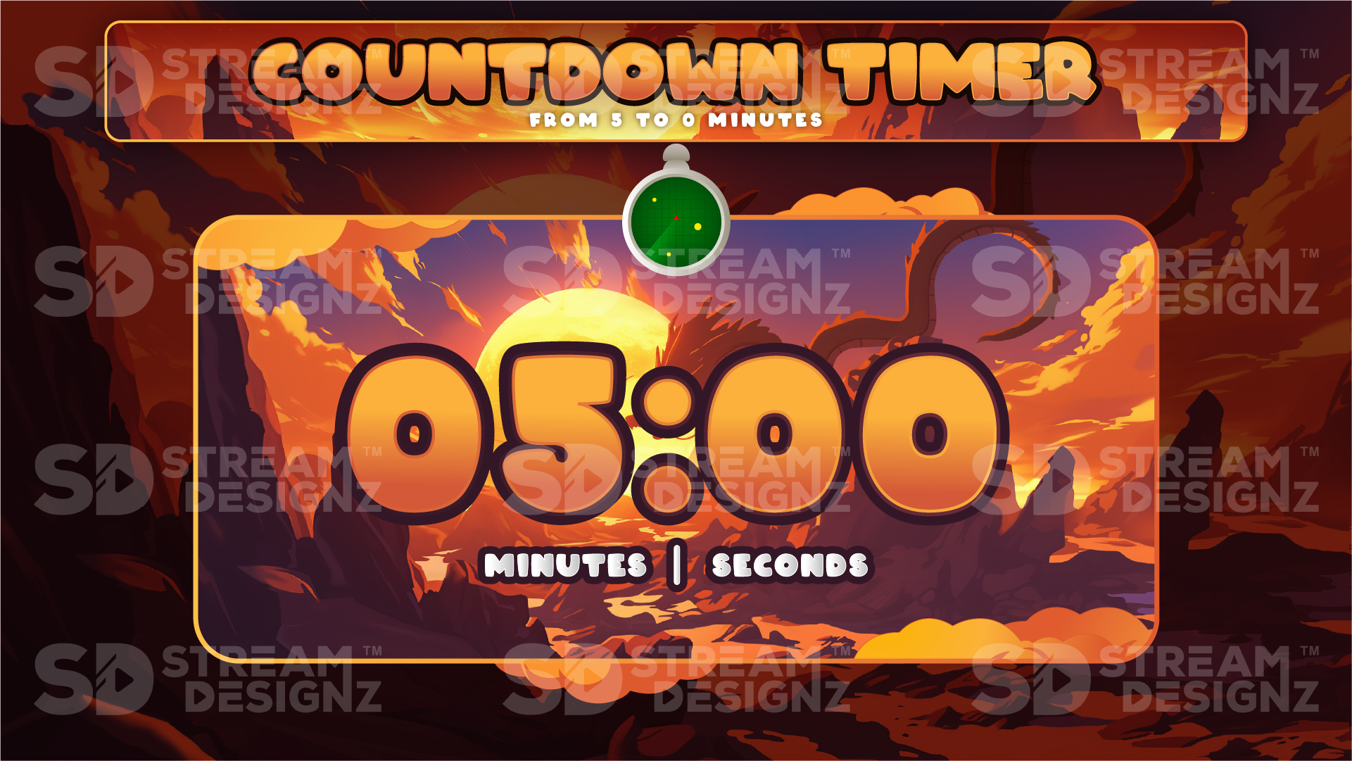 5 minute countdown timer preview video titan stream designz
