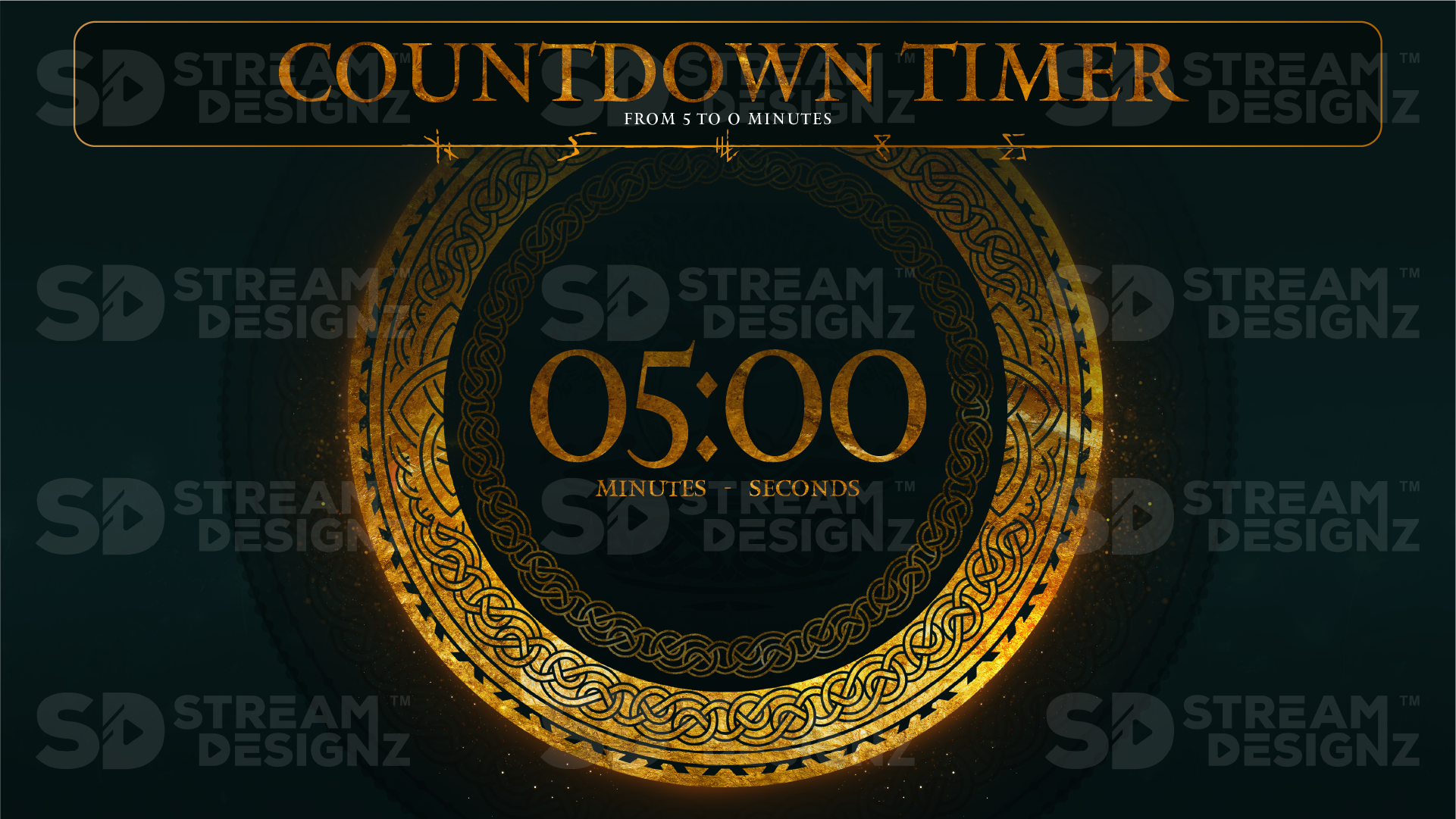 5 minute countdown timer preview video obsidian stream designz