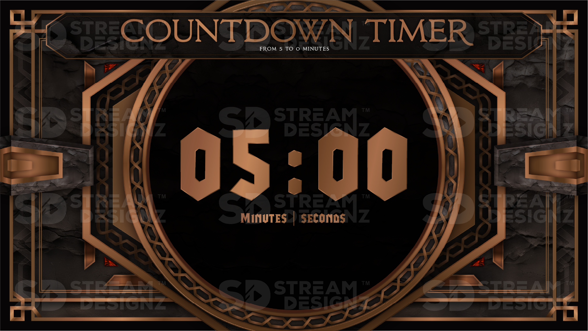 5 minute countdown timer preview video wrath stream designz