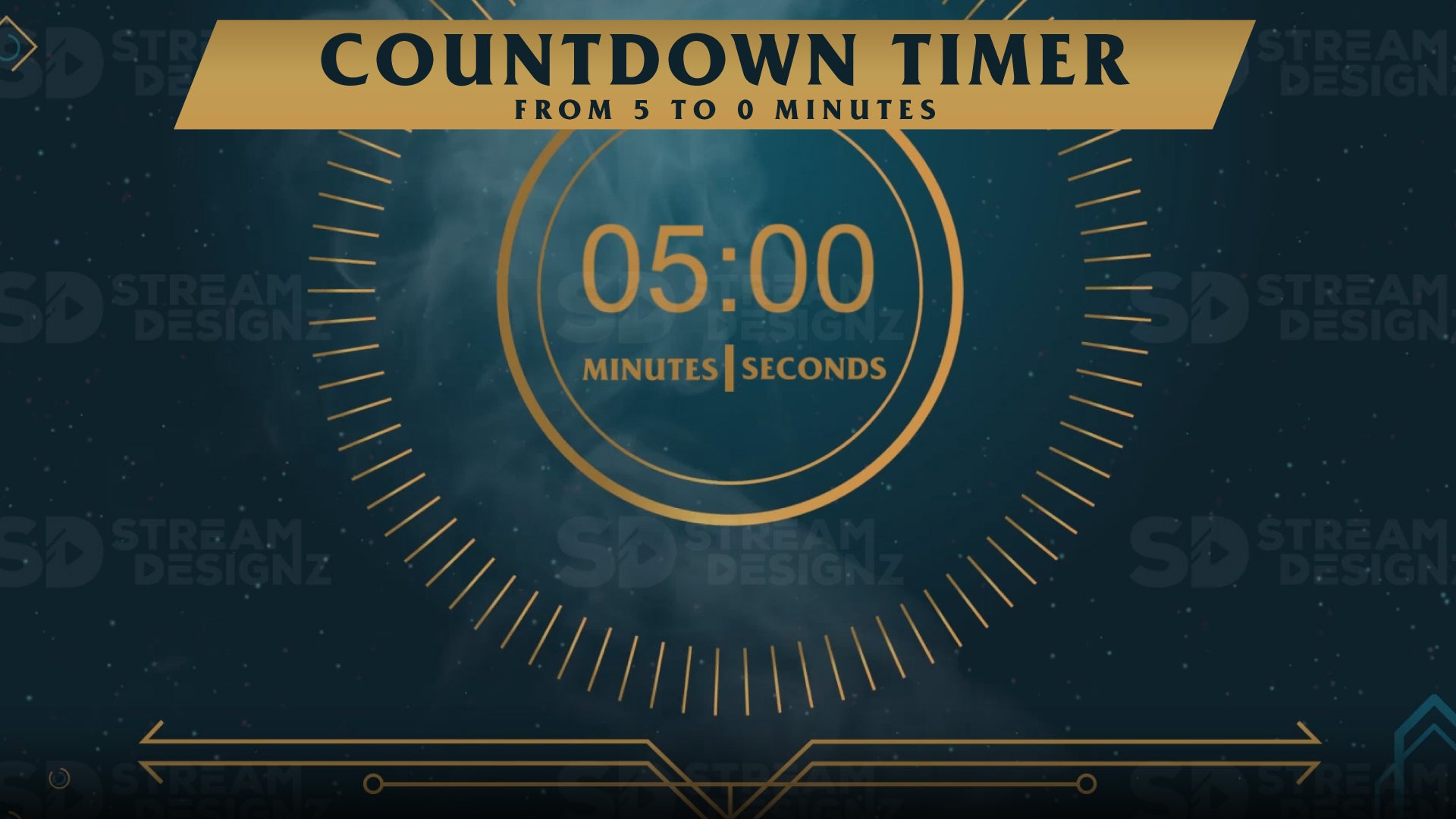Cargar video: 5 minute countdown timer area of effect preview video stream designz