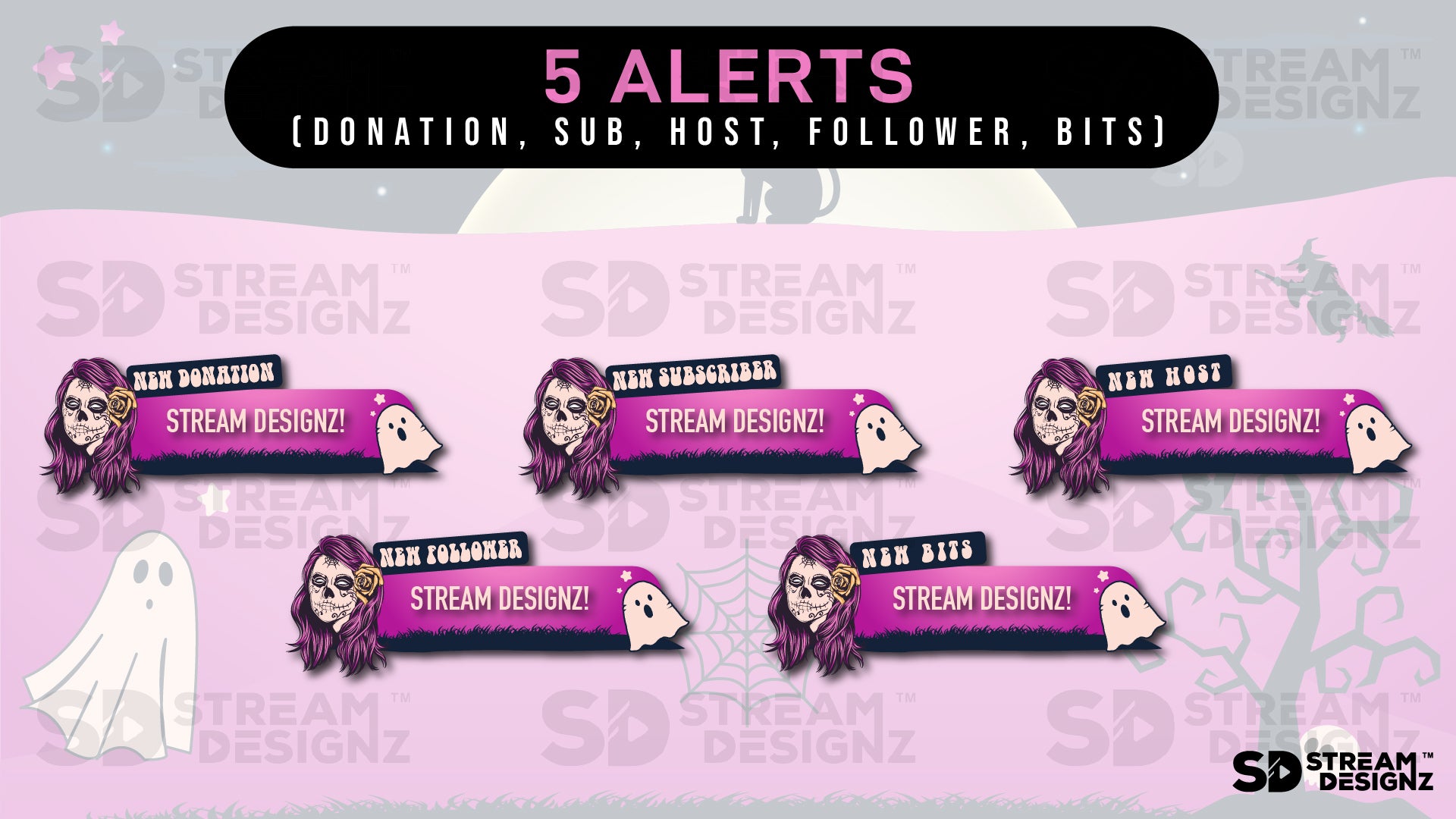Animated stream alerts preview video enchanted stream designz