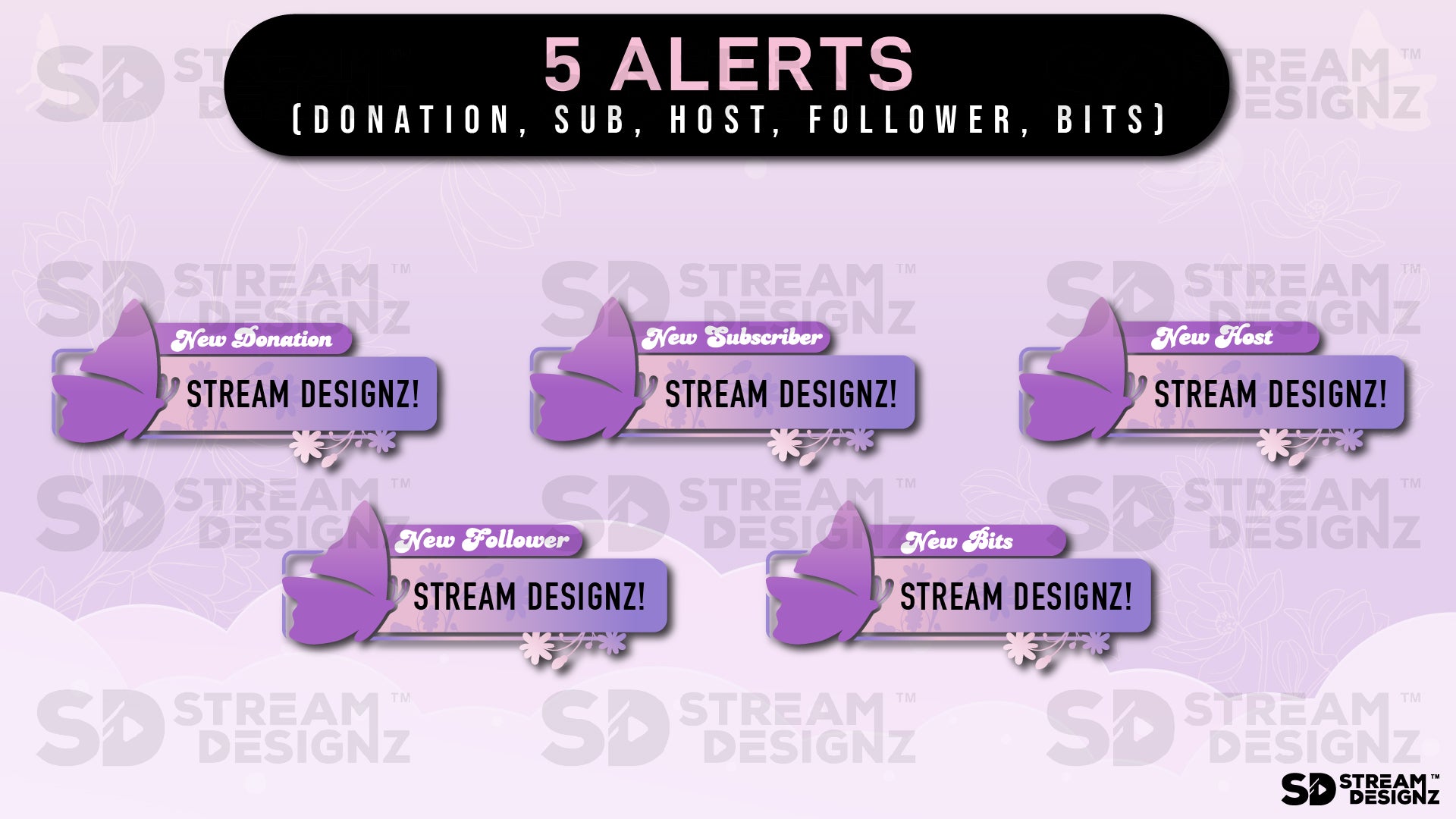 Animated stream alerts monarch preview video stream designz