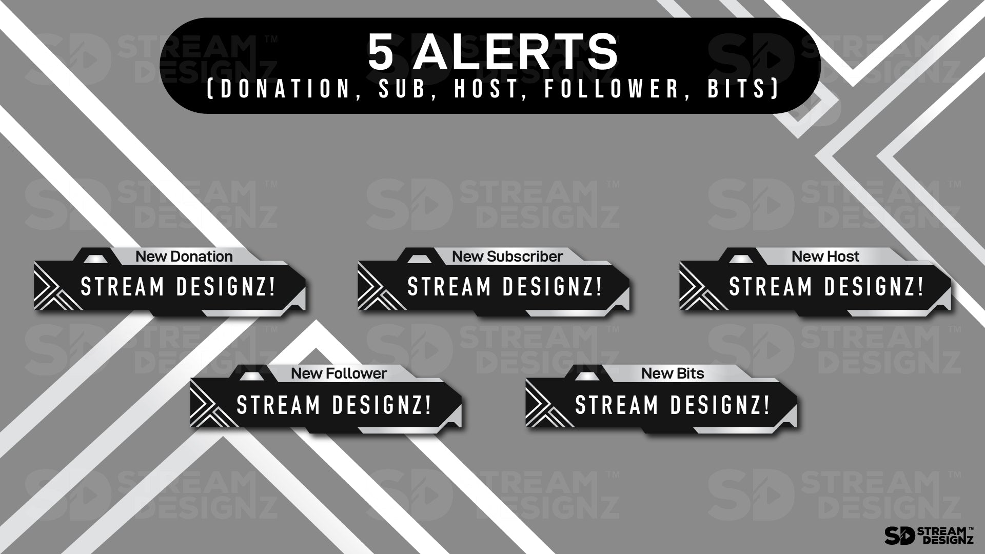animated stream alerts silhouette preview video stream designz