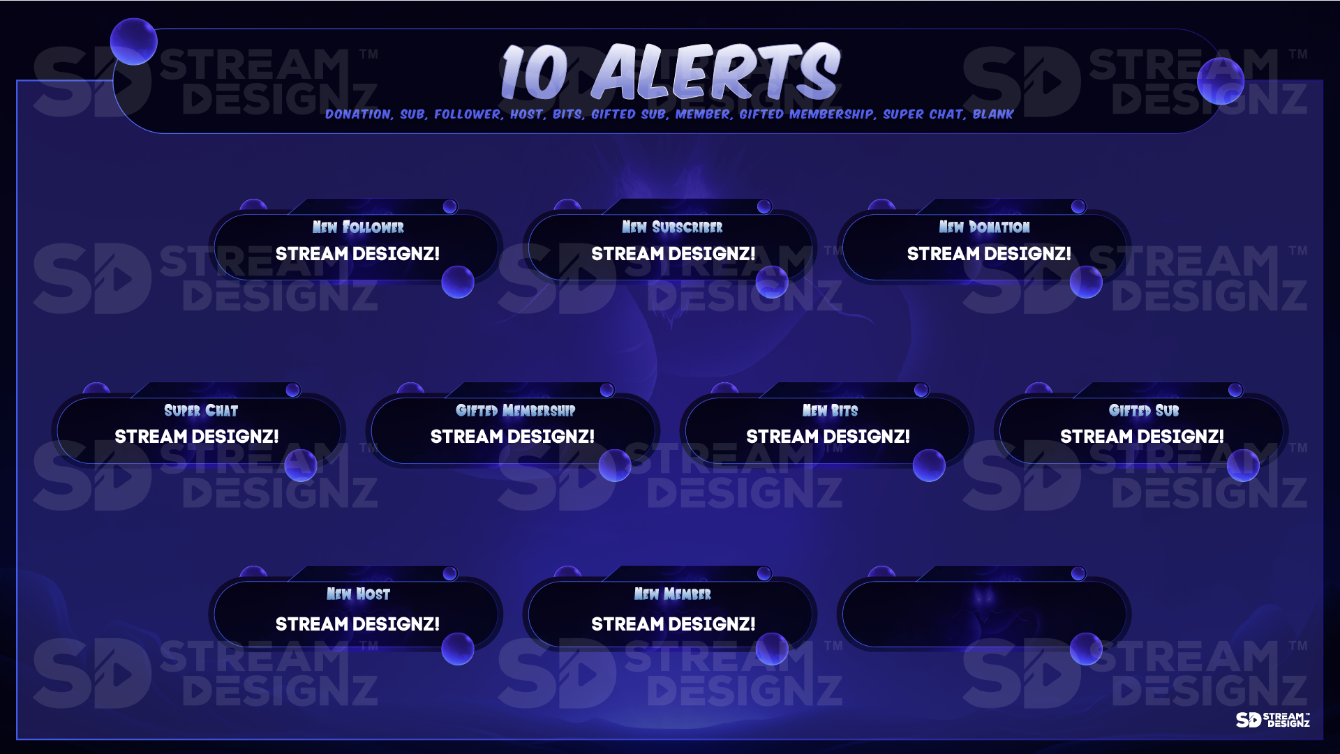 animated stream alerts preview video spark stream designz