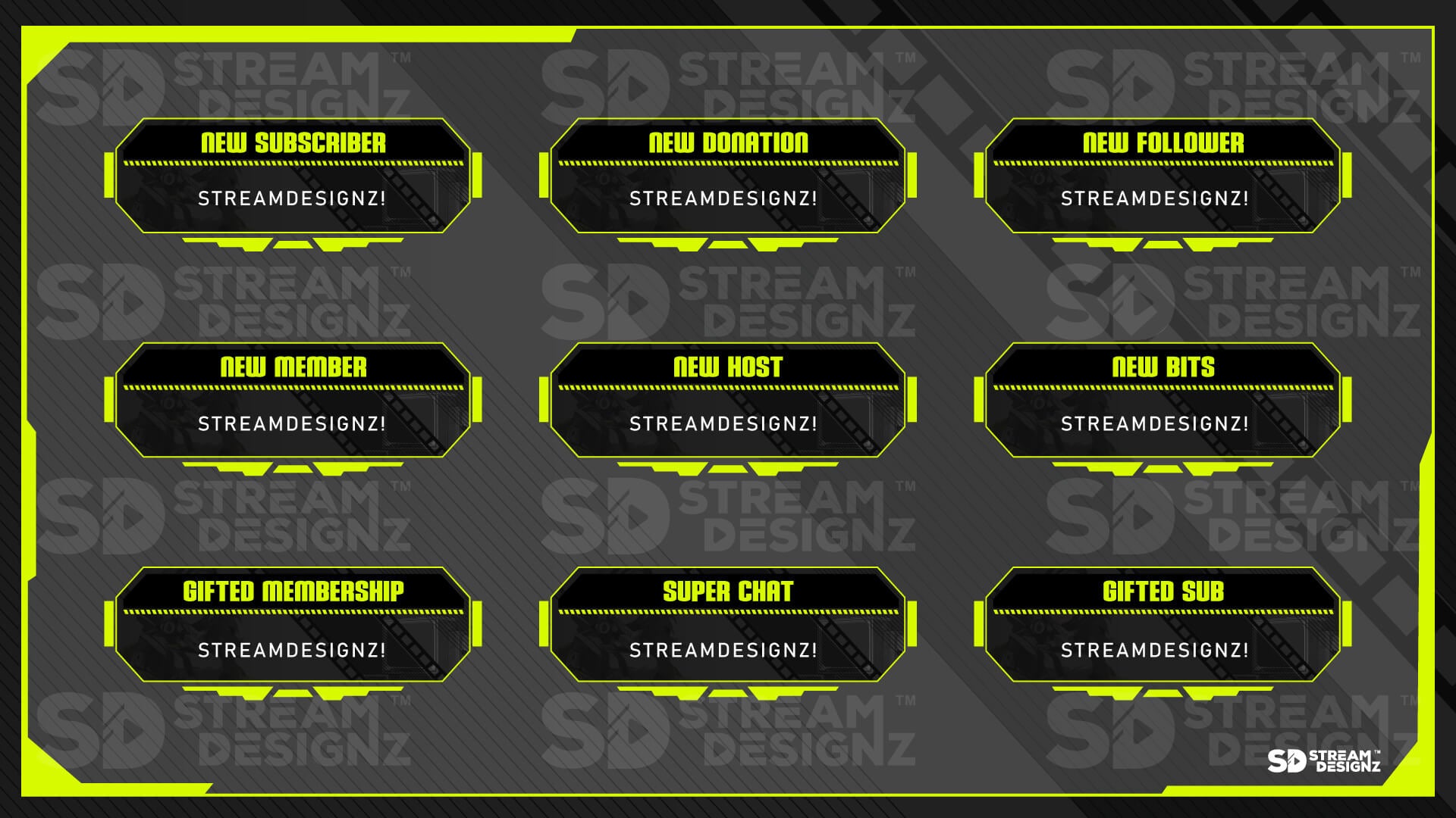 animated stream alerts preview video hazard stream designz