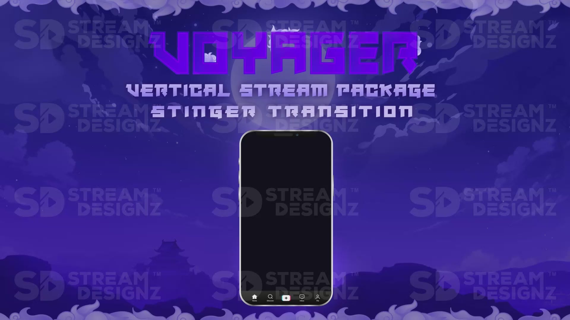 vertical stream overlay package stinger voyager stream designz