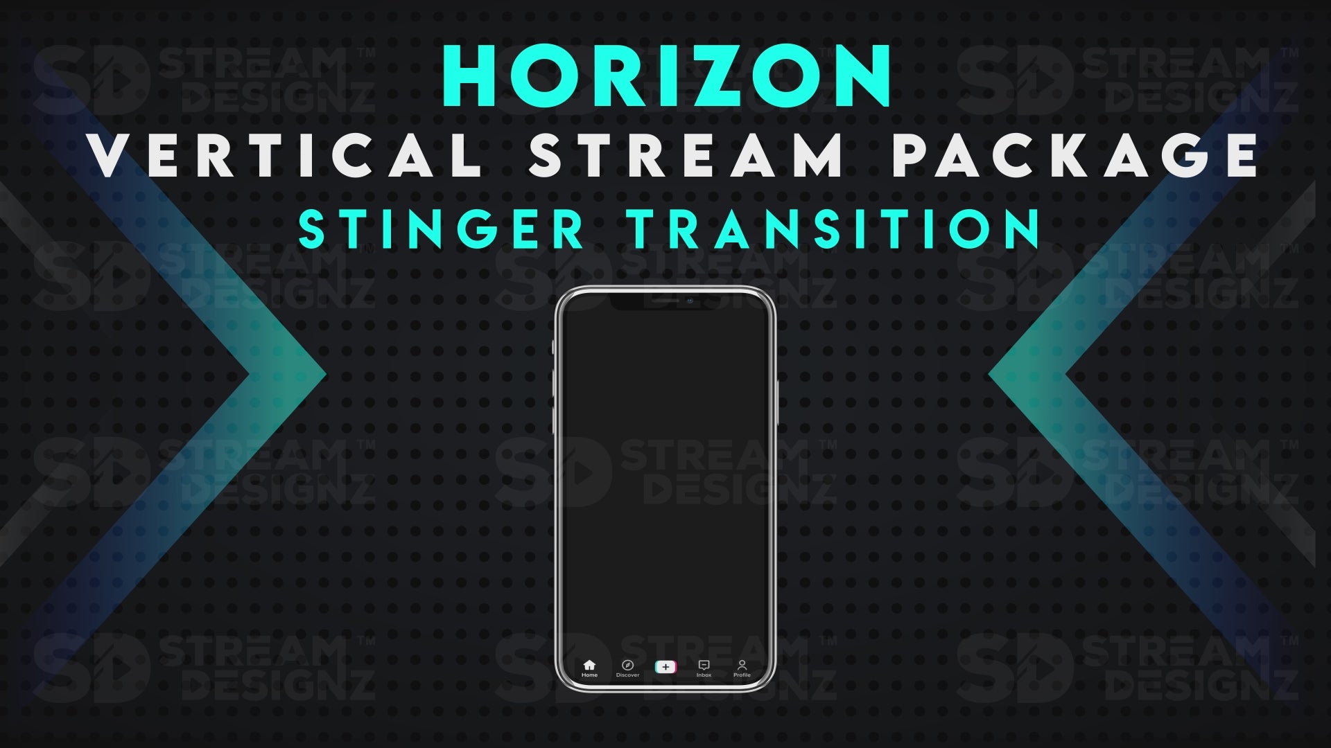 vertical stream overlay package stinger transition horizon stream designz