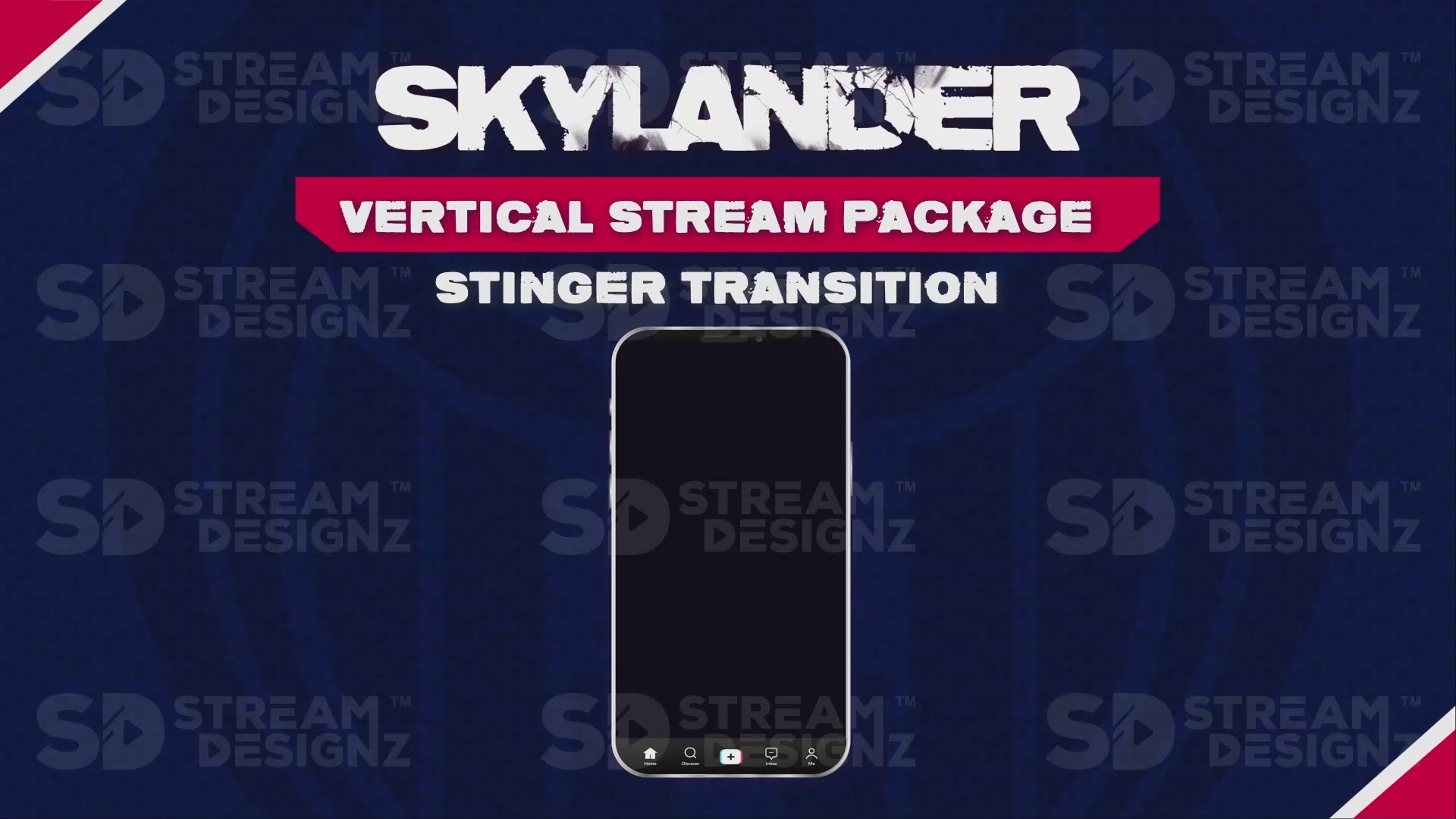 vertical stream overlay package stinger transition skylander stream designz
