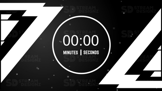 5 minute count up timer thumbnail onyx stream designz