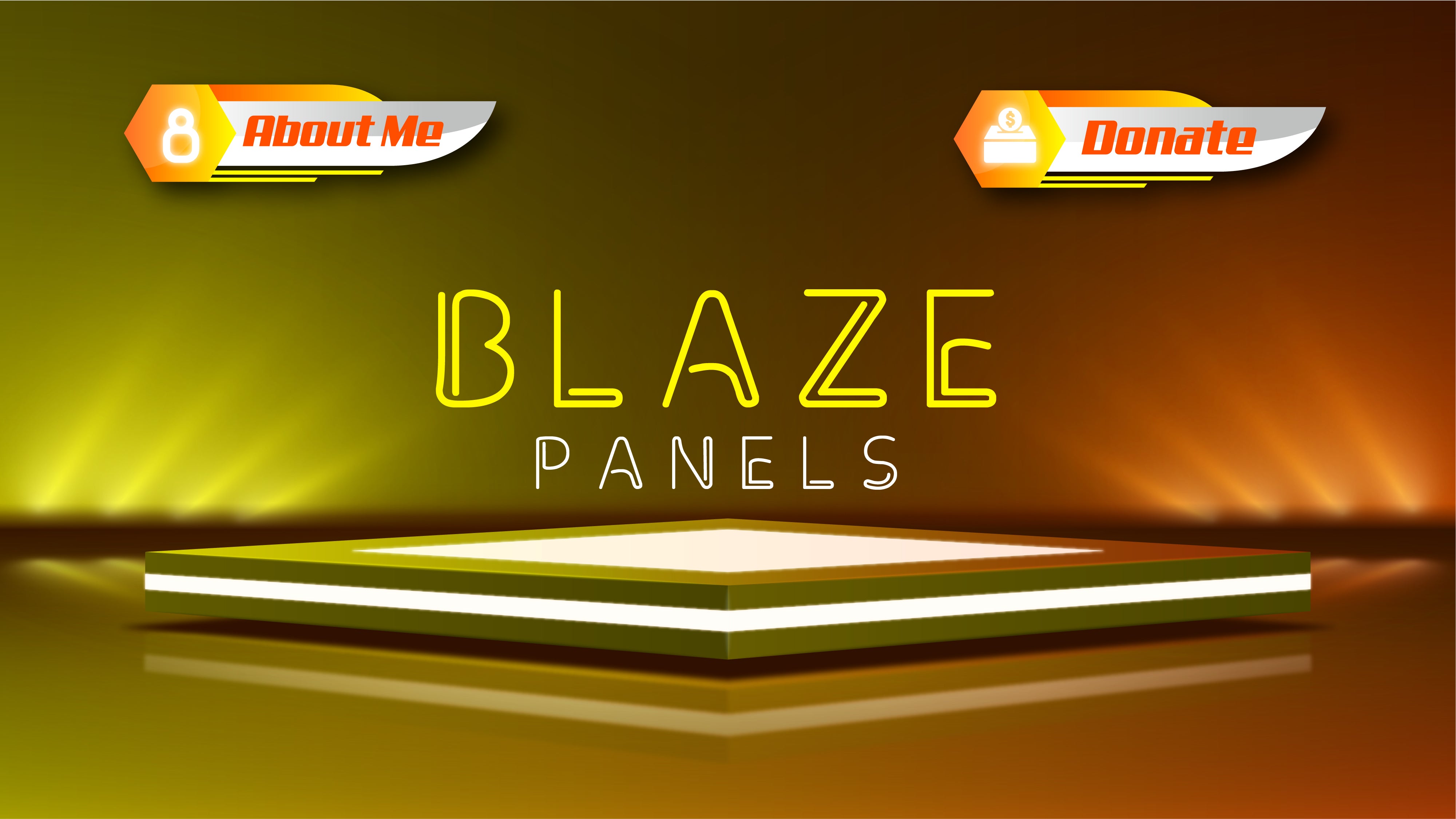 Twitch panels blaze thumbnail stream designz