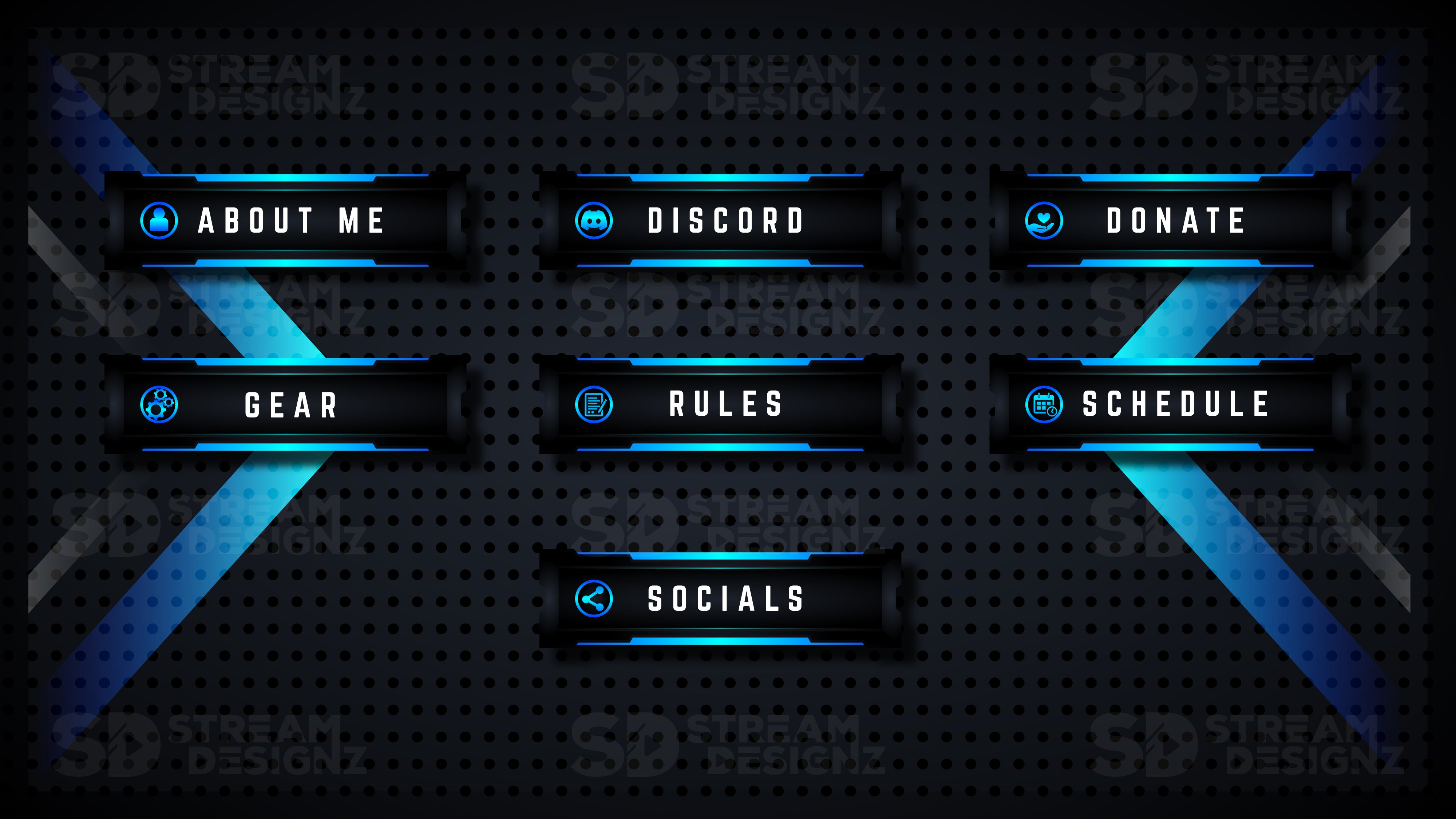 Twitch panels horizon panels preview stream designz